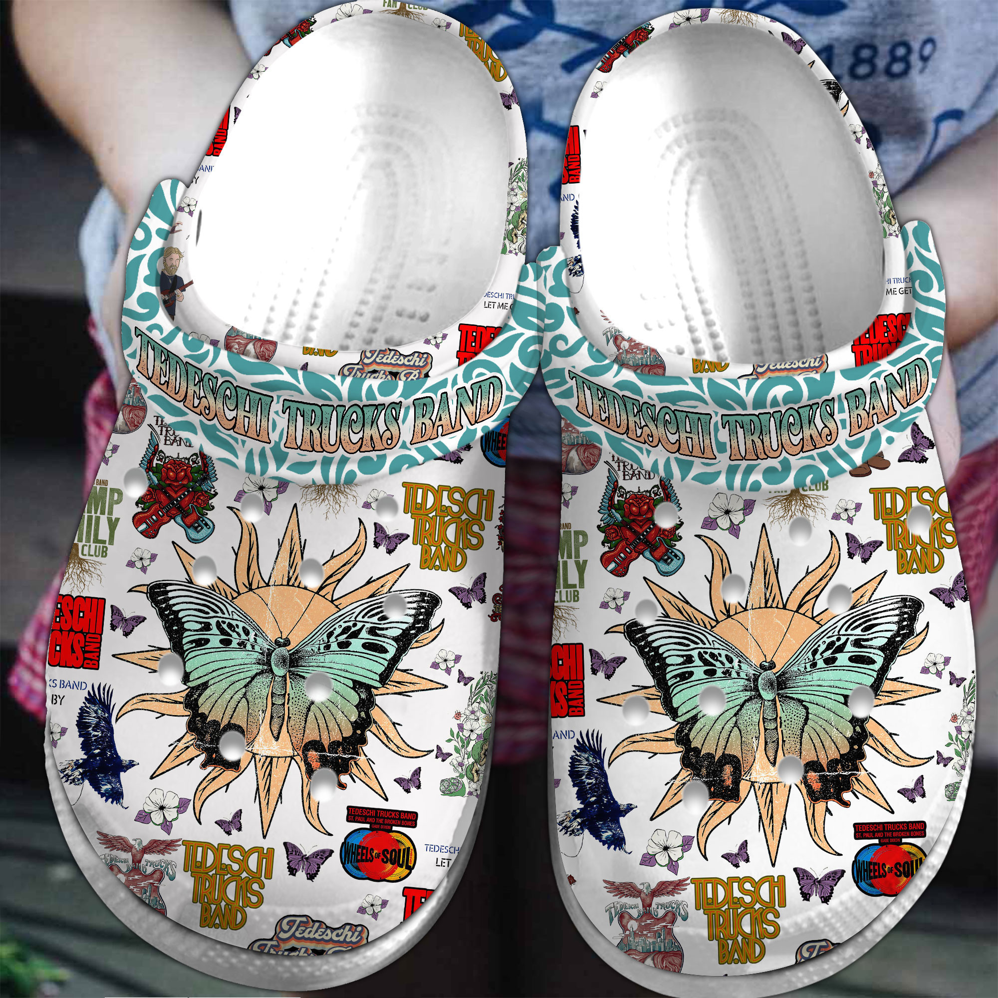 Footwearmerch Tedeschi Trucks Band Music Crocs Crocband Clogs Shoes Comfortable For Men Women and Kids