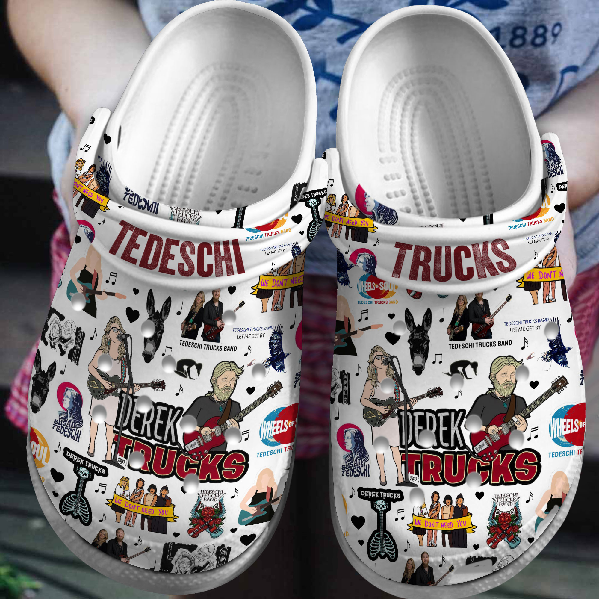 Footwearmerch Tedeschi Trucks Band Music Crocs Crocband Clogs Shoes Comfortable For Men Women and Kids
