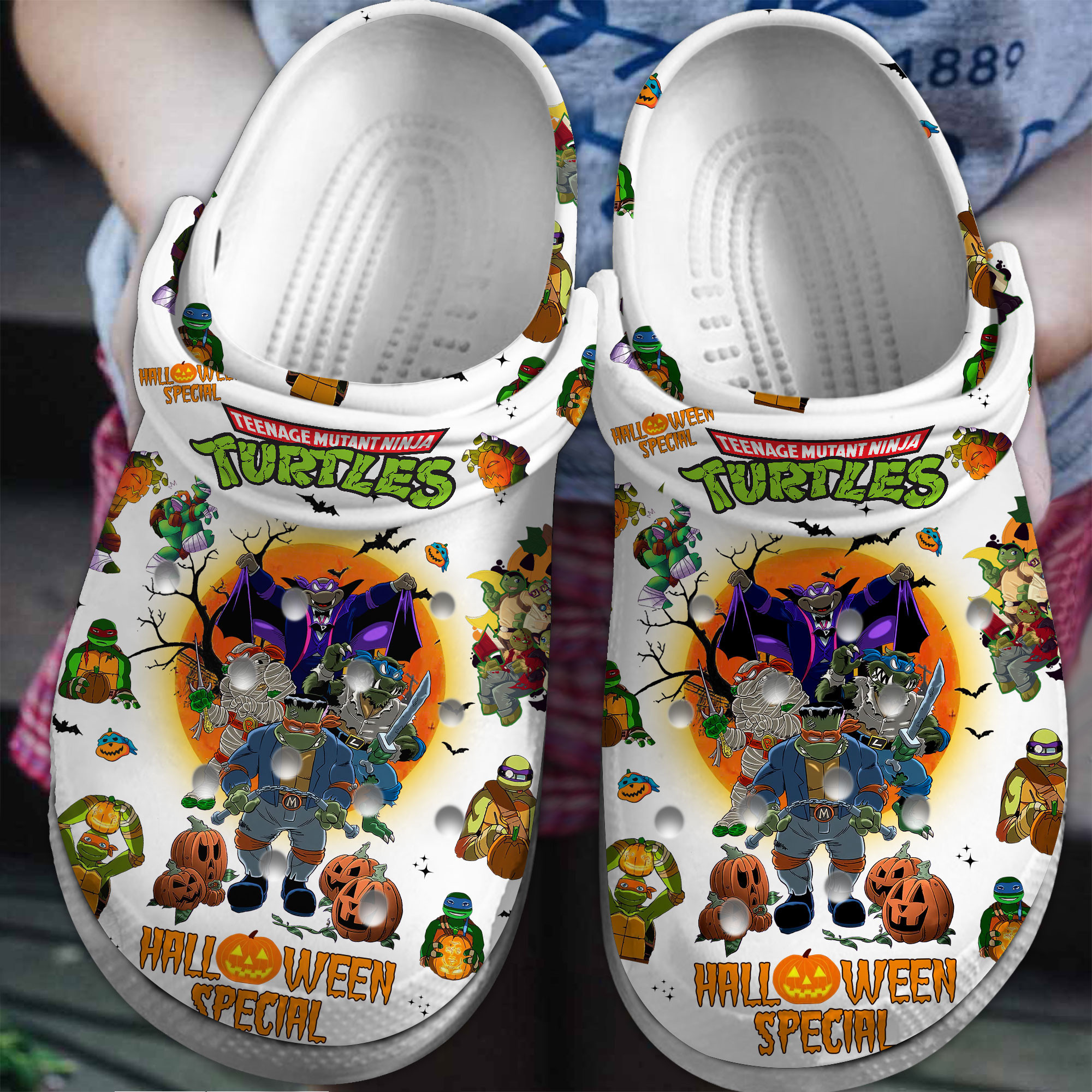 Footwearmerch Teenage Mutant Ninja Turtles Movie Crocs Crocband Clogs Shoes Comfortable For Men Women and Kids