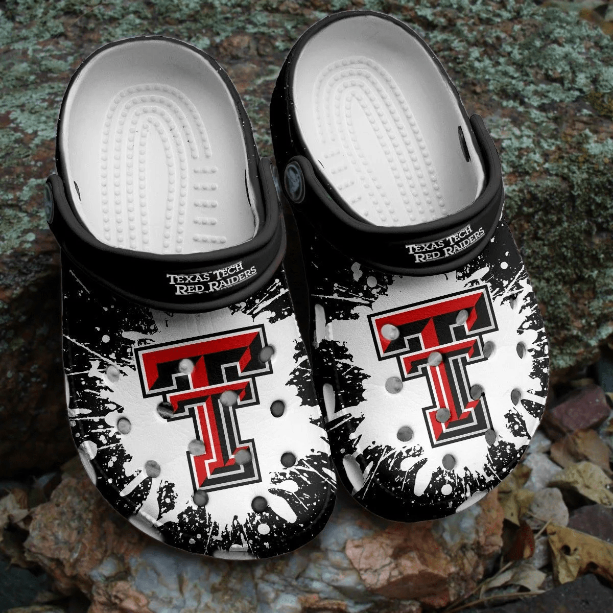 Footwearmerch Texas Tech Red Raiders NCAA Crocs Shoes Clogs Comfortable Crocband For Men Women
