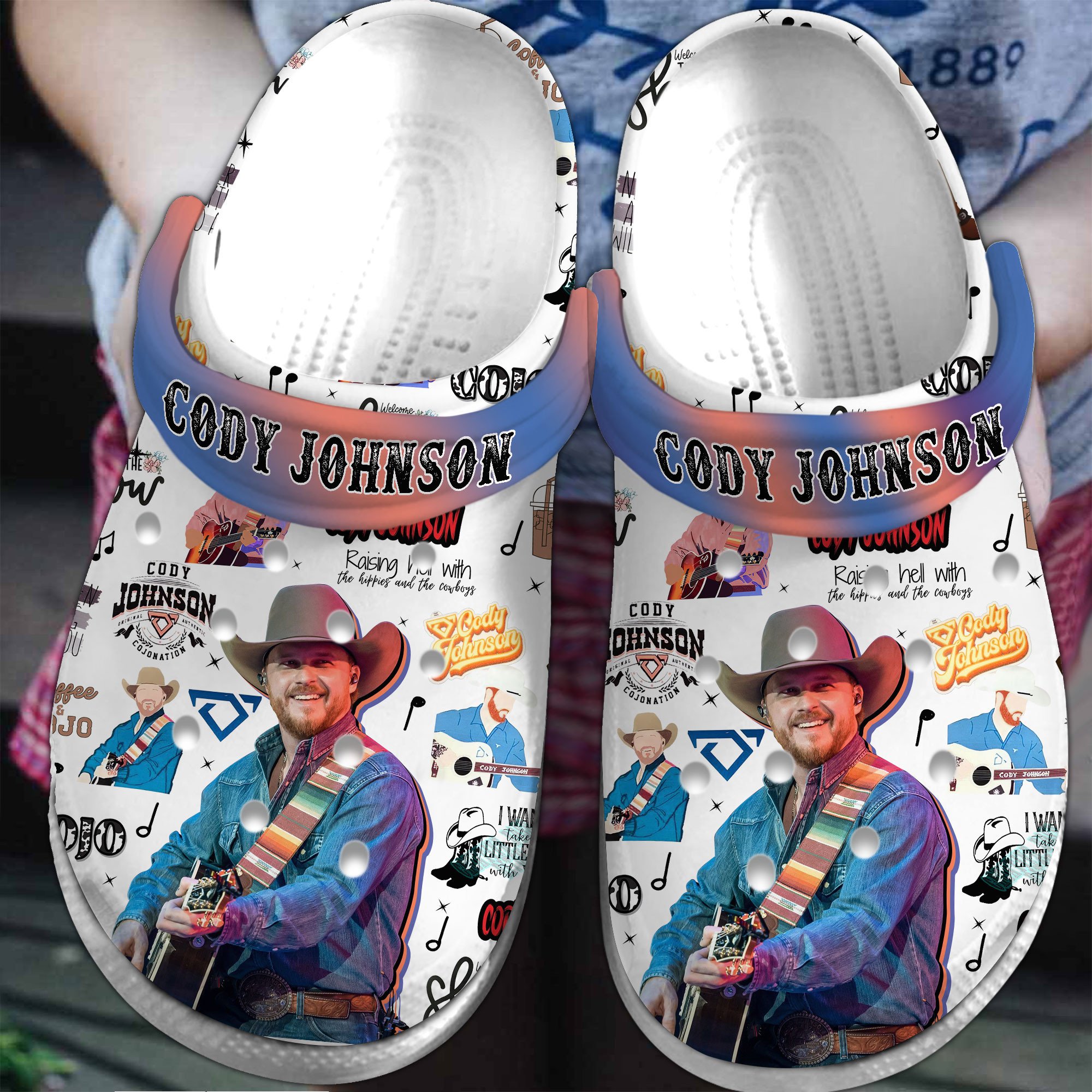 Footwearmerch The Cody Johnson Story Movie Crocs Crocband Clogs Shoes Comfortable For Men Women and Kids