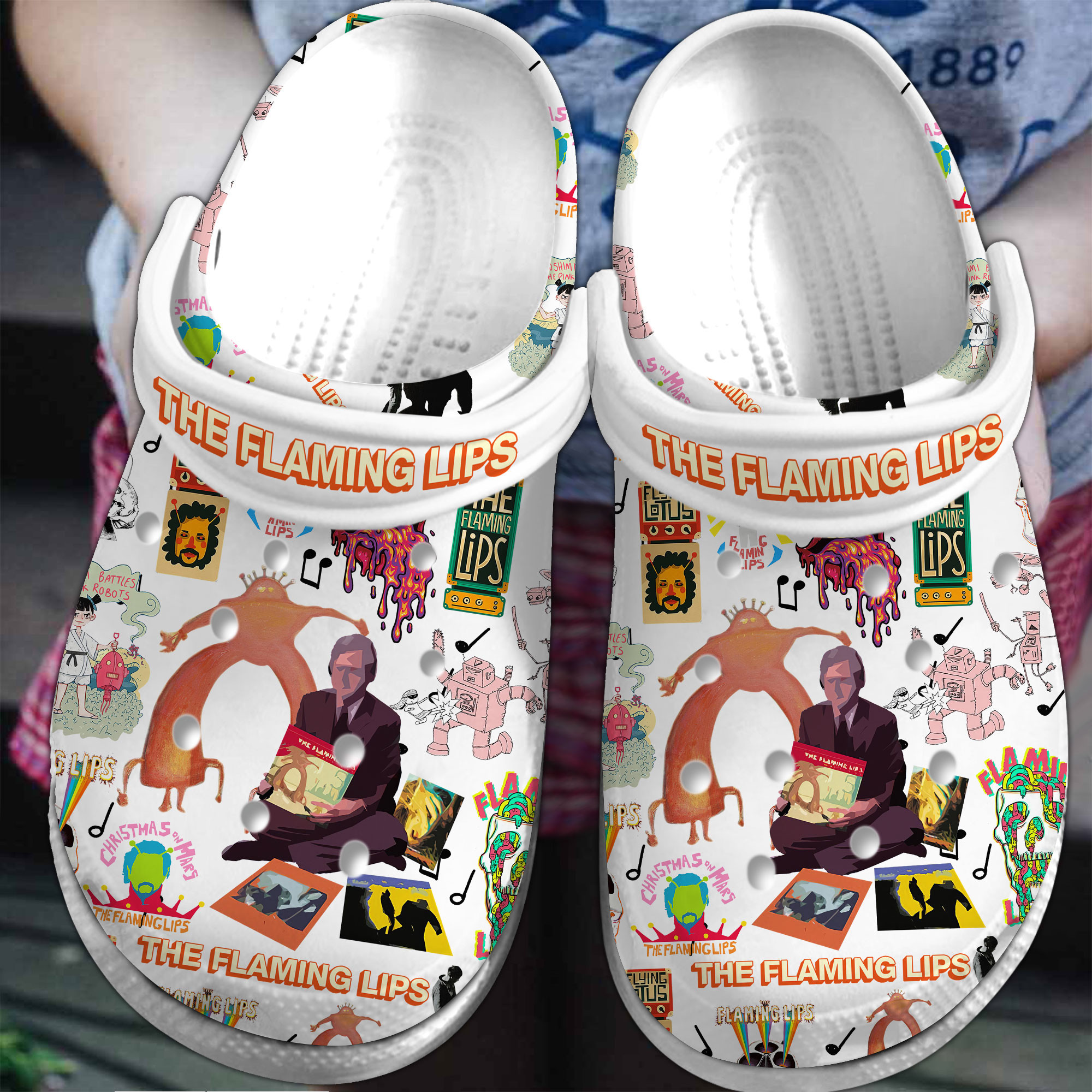 Footwearmerch The Flaming Lips Music Crocs Crocband Clogs Shoes Comfortable For Men Women and Kids