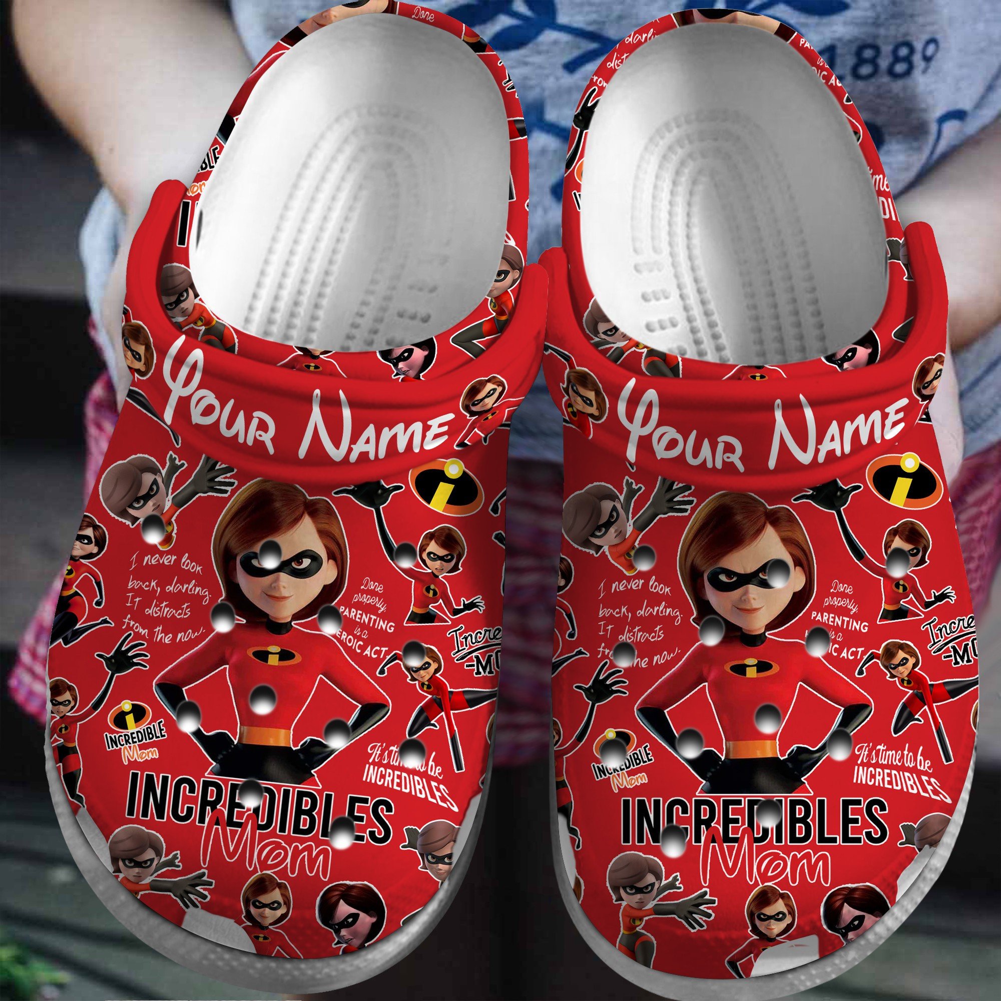 Footwearmerch the incredibles Mother Day Crocs Crocband Clogs Shoes Comfortable For Men Women and Kids