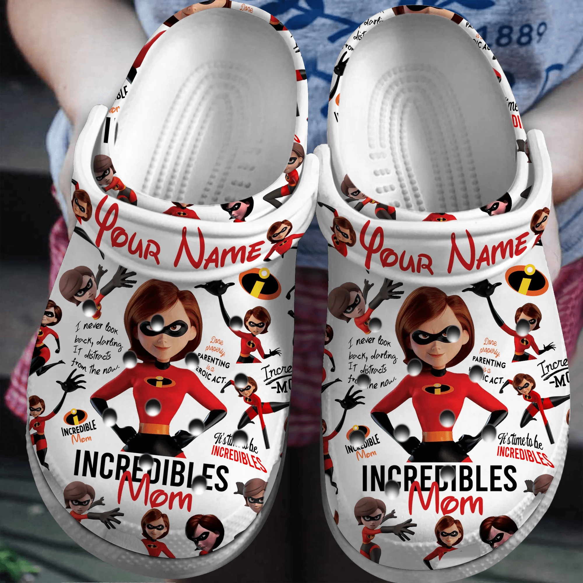 Footwearmerch the incredibles Mother Day Crocs Crocband Clogs Shoes Comfortable For Men Women and Kids