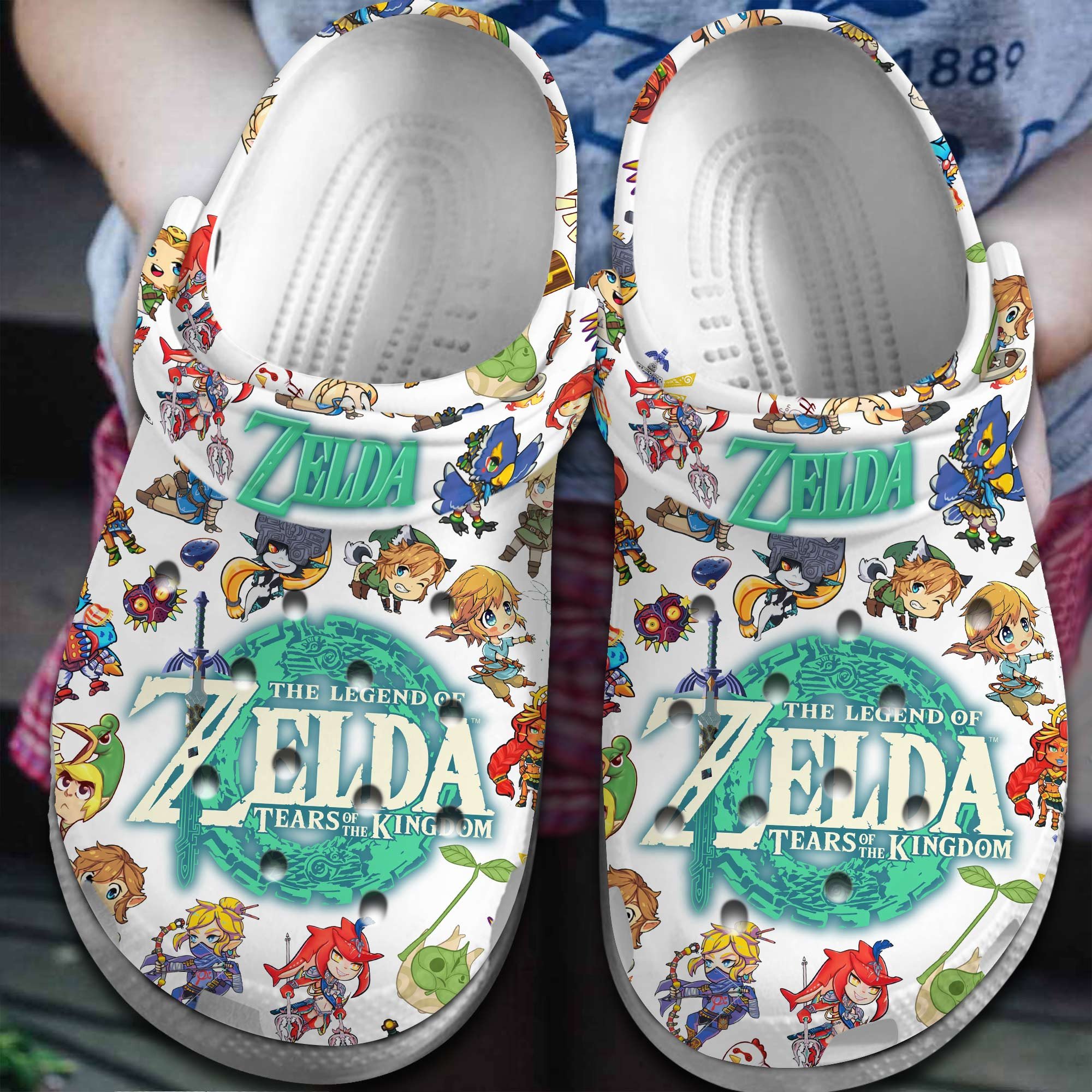 Footwearmerch The Legend of Zelda: Tears of the Kingdom Game Crocs Crocband Clogs Shoes Comfortable For Men Women and Kids