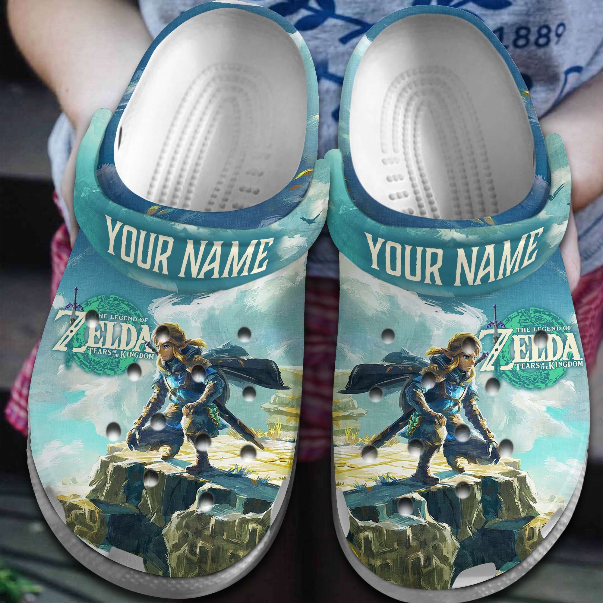 Footwearmerch The Legend of Zelda: Tears of the Kingdom Game Crocs Crocband Clogs Shoes Comfortable For Men Women and Kids
