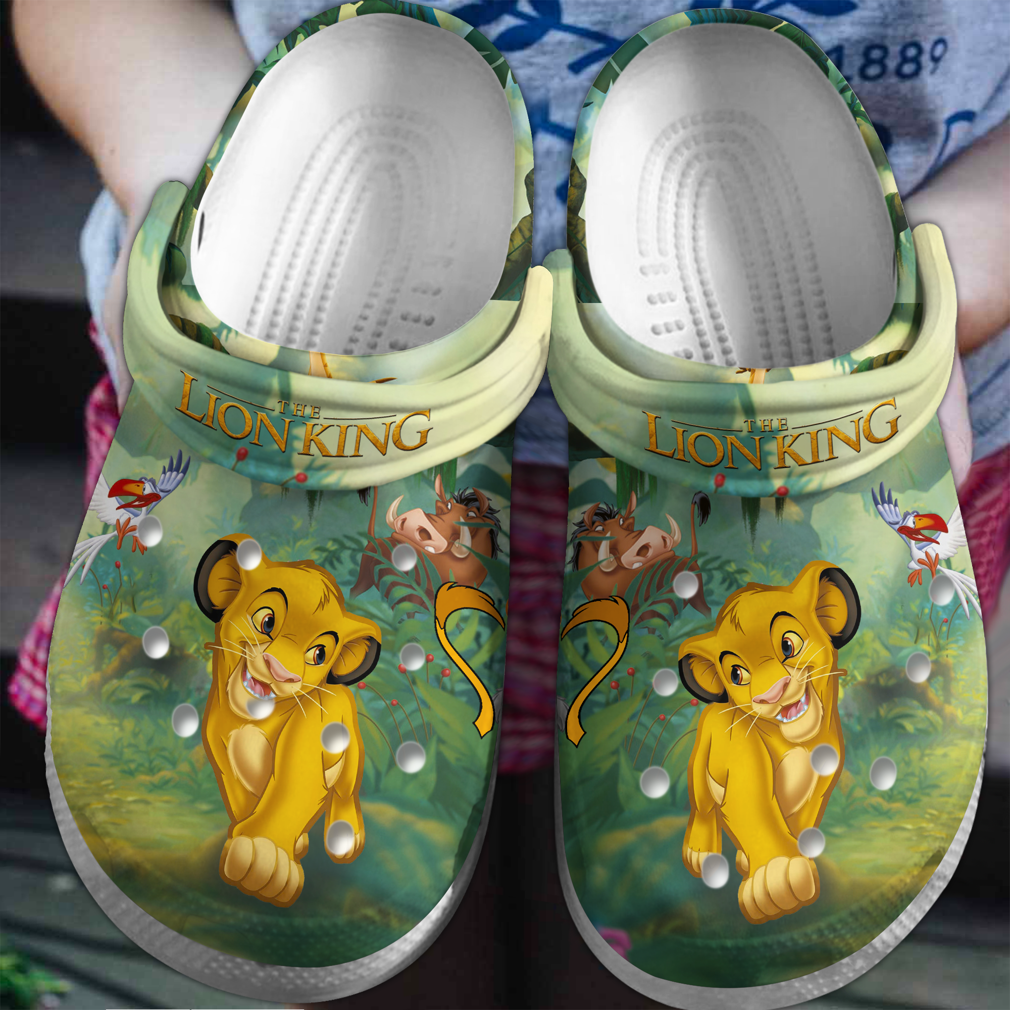Footwearmerch The Lion King Cartoon Movie Crocs Crocband Clogs Shoes Comfortable For Men Women and Kids
