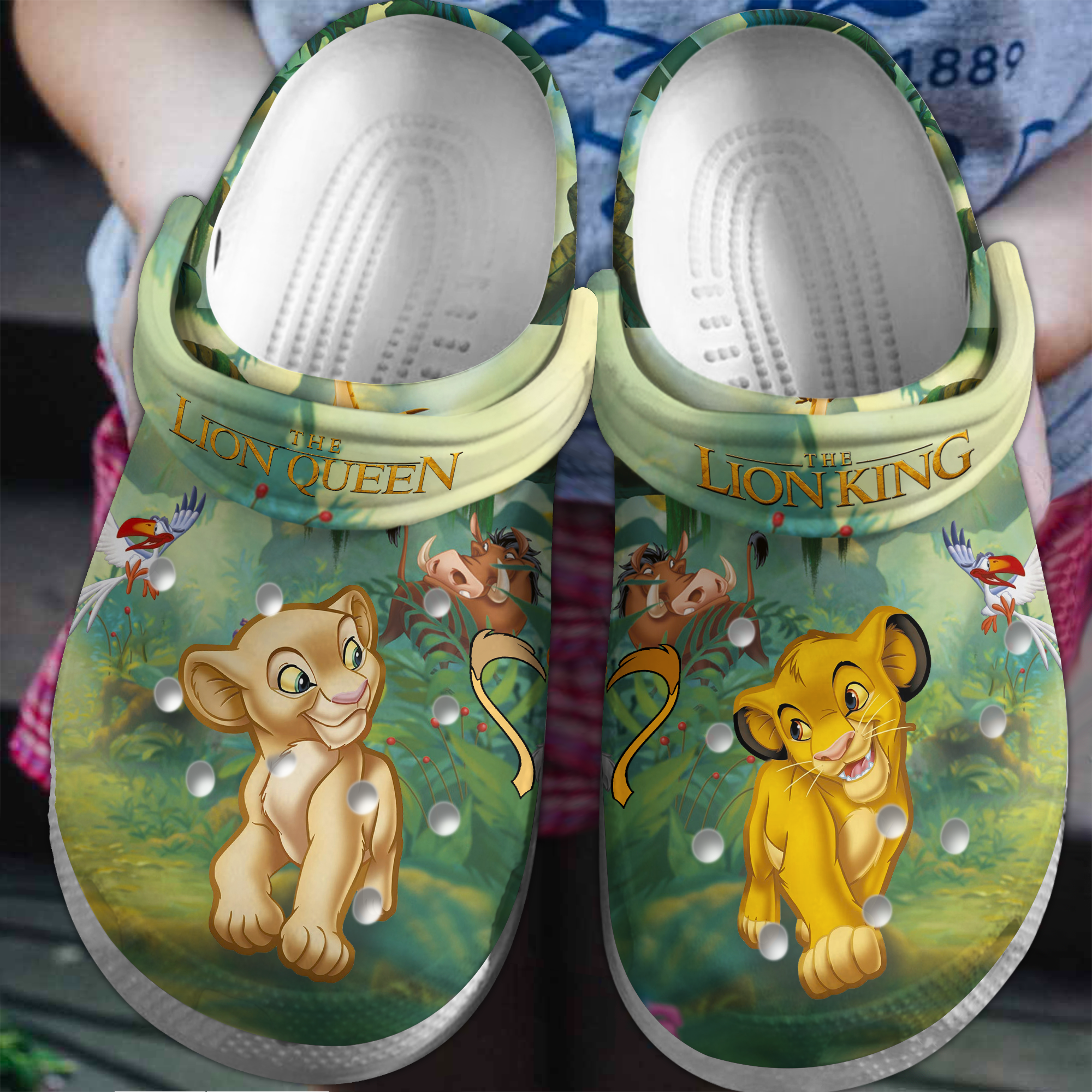 Footwearmerch The Lion King Cartoon Movie Crocs Crocband Clogs Shoes Comfortable For Men Women and Kids