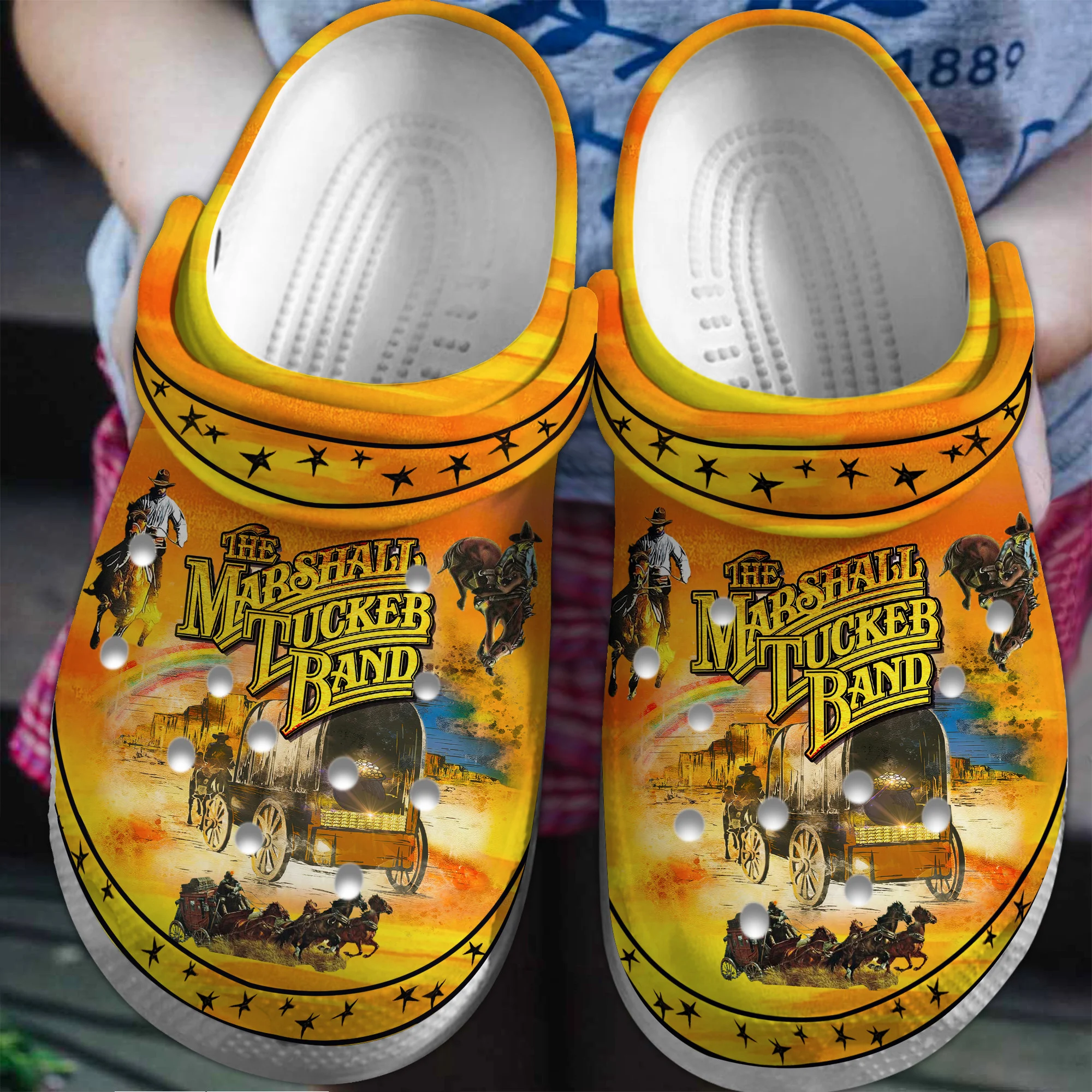 Footwearmerch The Marshall Tucker Band Music Crocs Crocband Clogs Shoes Comfortable For Men Women and Kids