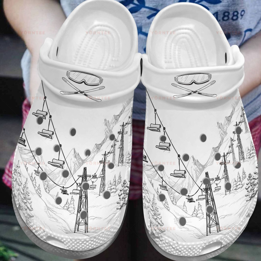 Footwearmerch The Mountains Are Calling Gift For Lover Rubber clog Shoes Comfy Footwear