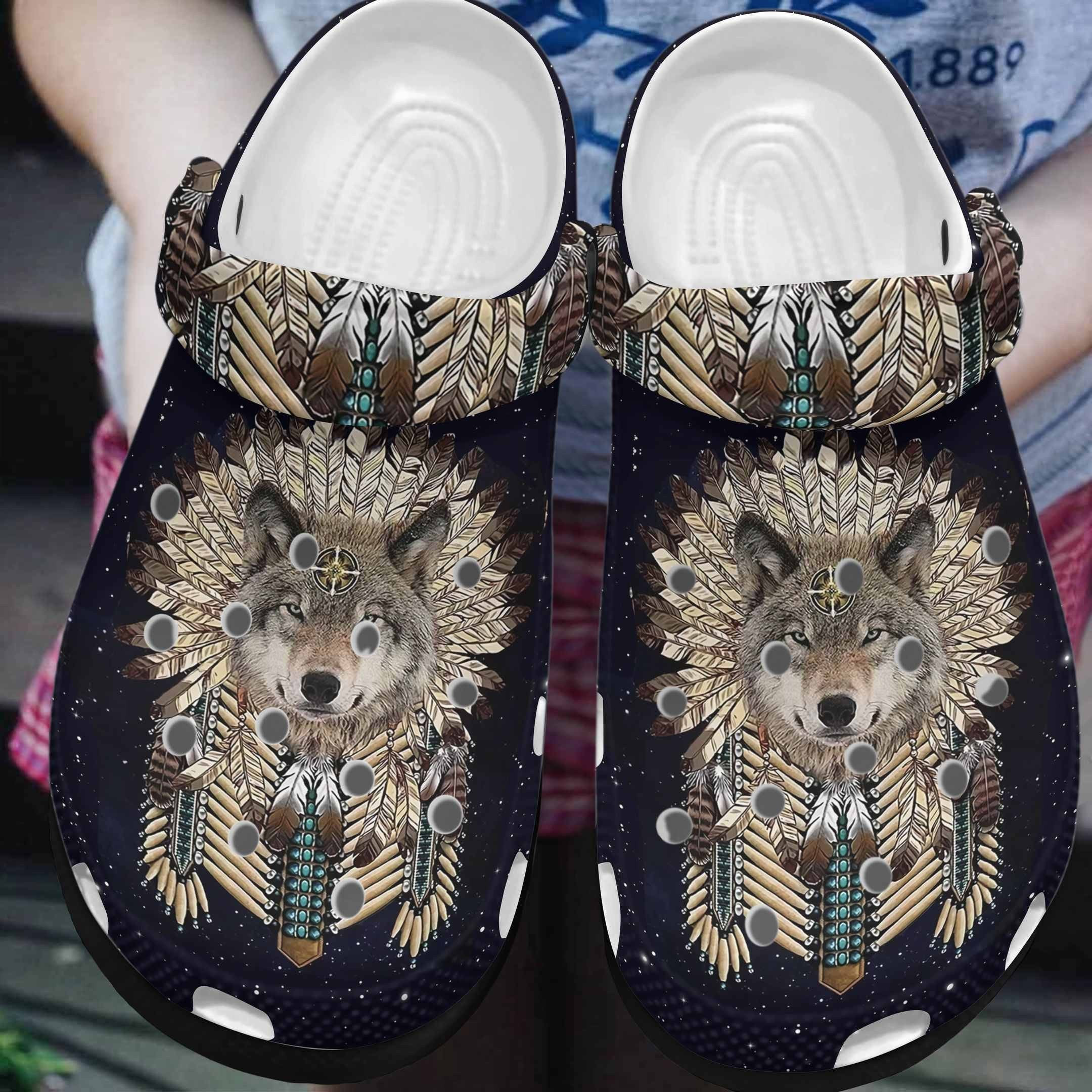Footwearmerch The Native Cool Wolf American Shoes Clogs For Men Women
