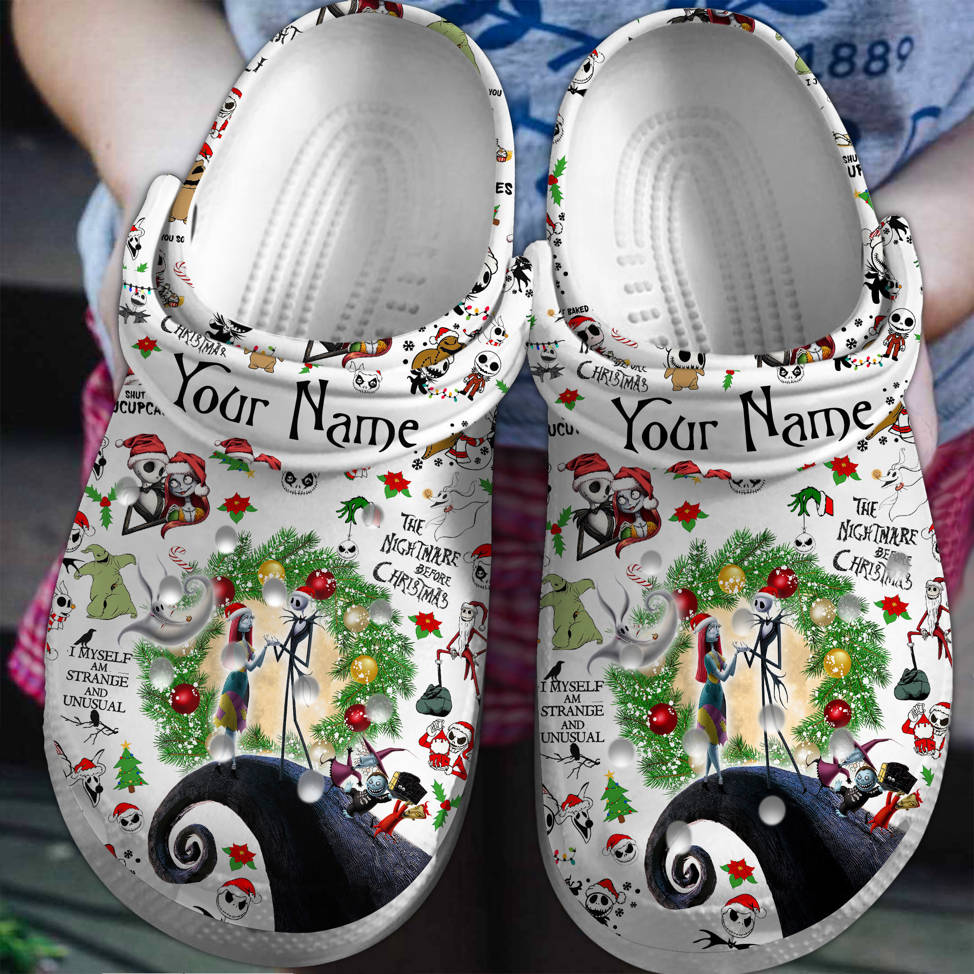 Footwearmerch The Nightmare Before Christmas And Cartoon Crocs Crocband Clogs Shoes Comfortable For Men Women and Kids