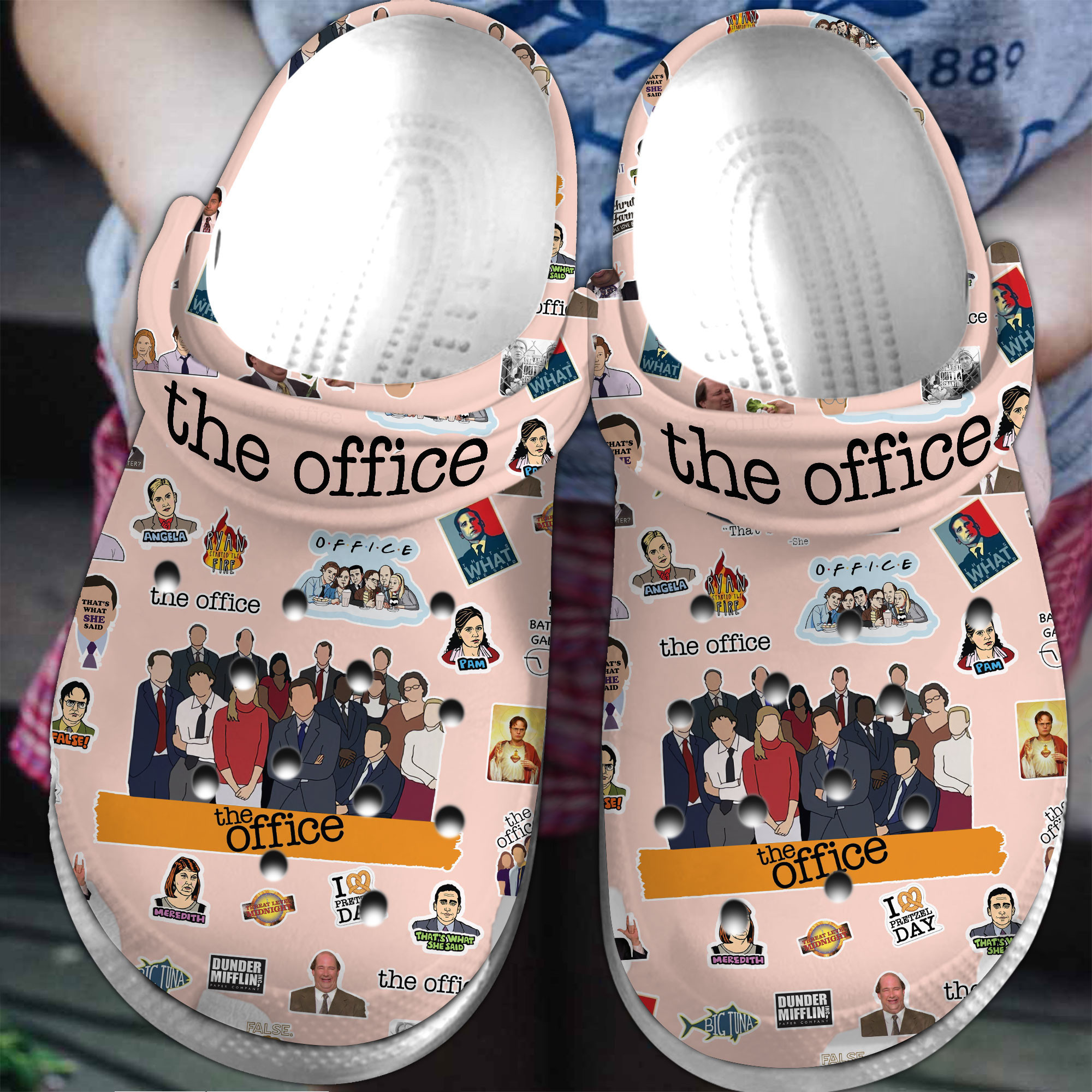 Footwearmerch The Office TV Series Crocs Crocband Clogs Shoes Comfortable For Men Women and Kids