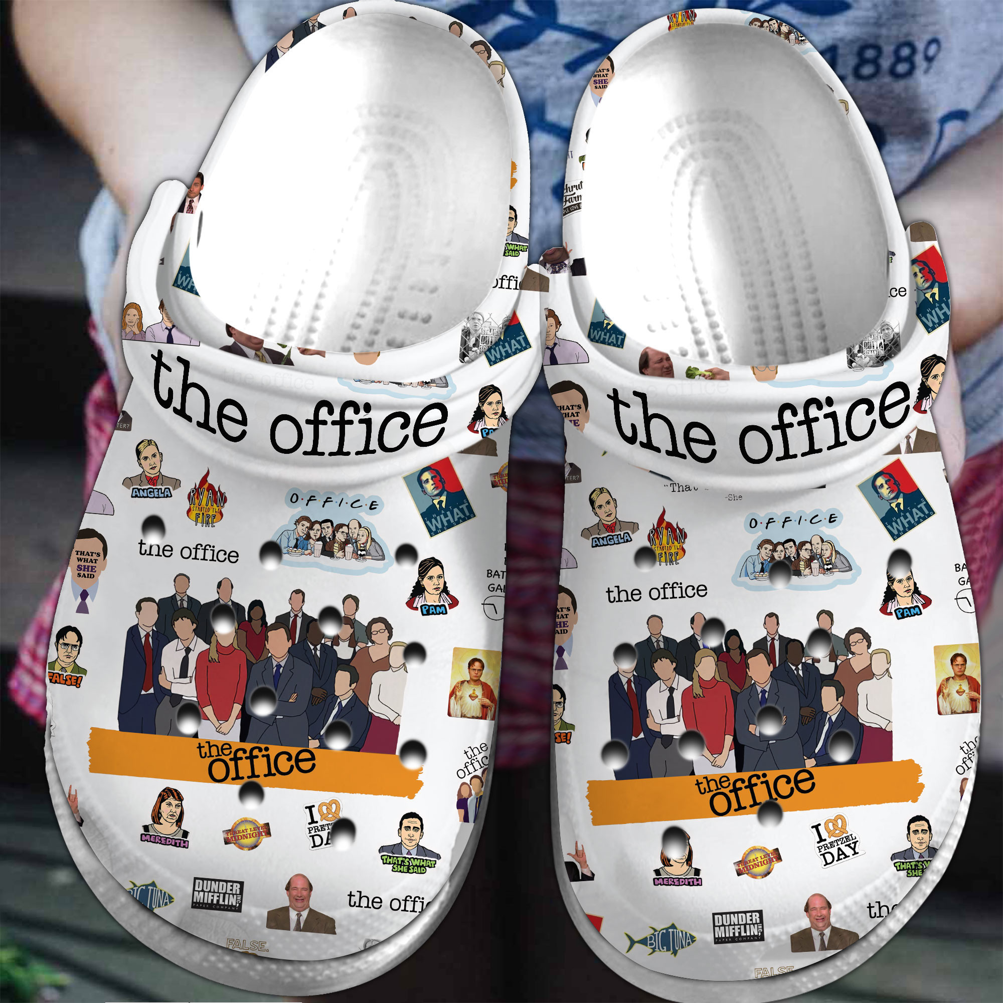 Footwearmerch The Office TV Series Crocs Crocband Clogs Shoes Comfortable For Men Women and Kids