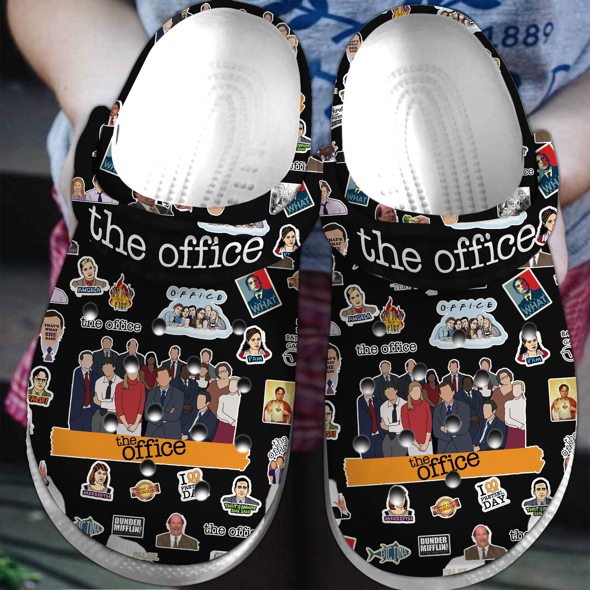 Footwearmerch The Office TV Series Crocs Crocband Clogs Shoes Comfortable For Men Women and Kids