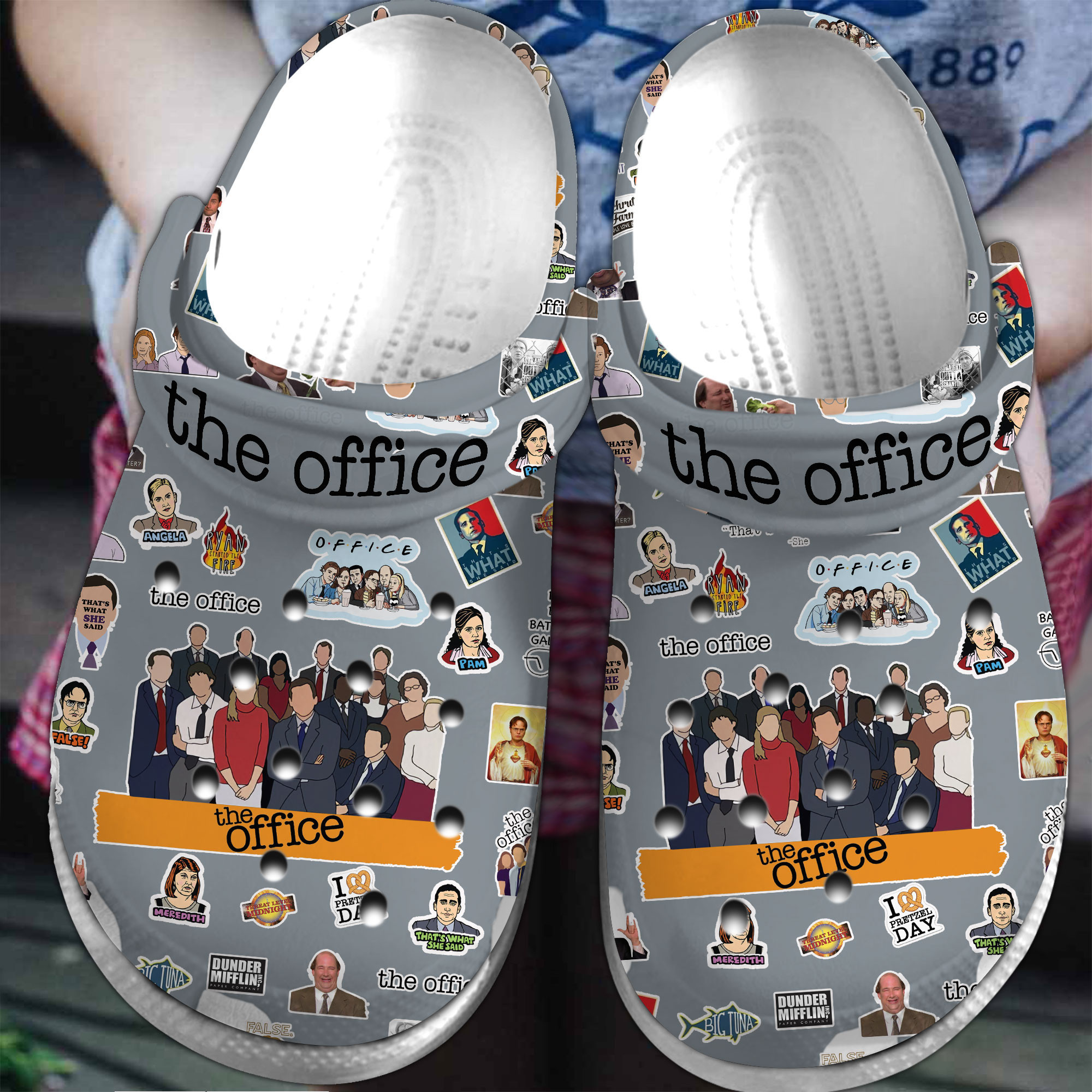Footwearmerch The Office TV Series Crocs Crocband Clogs Shoes Comfortable For Men Women and Kids
