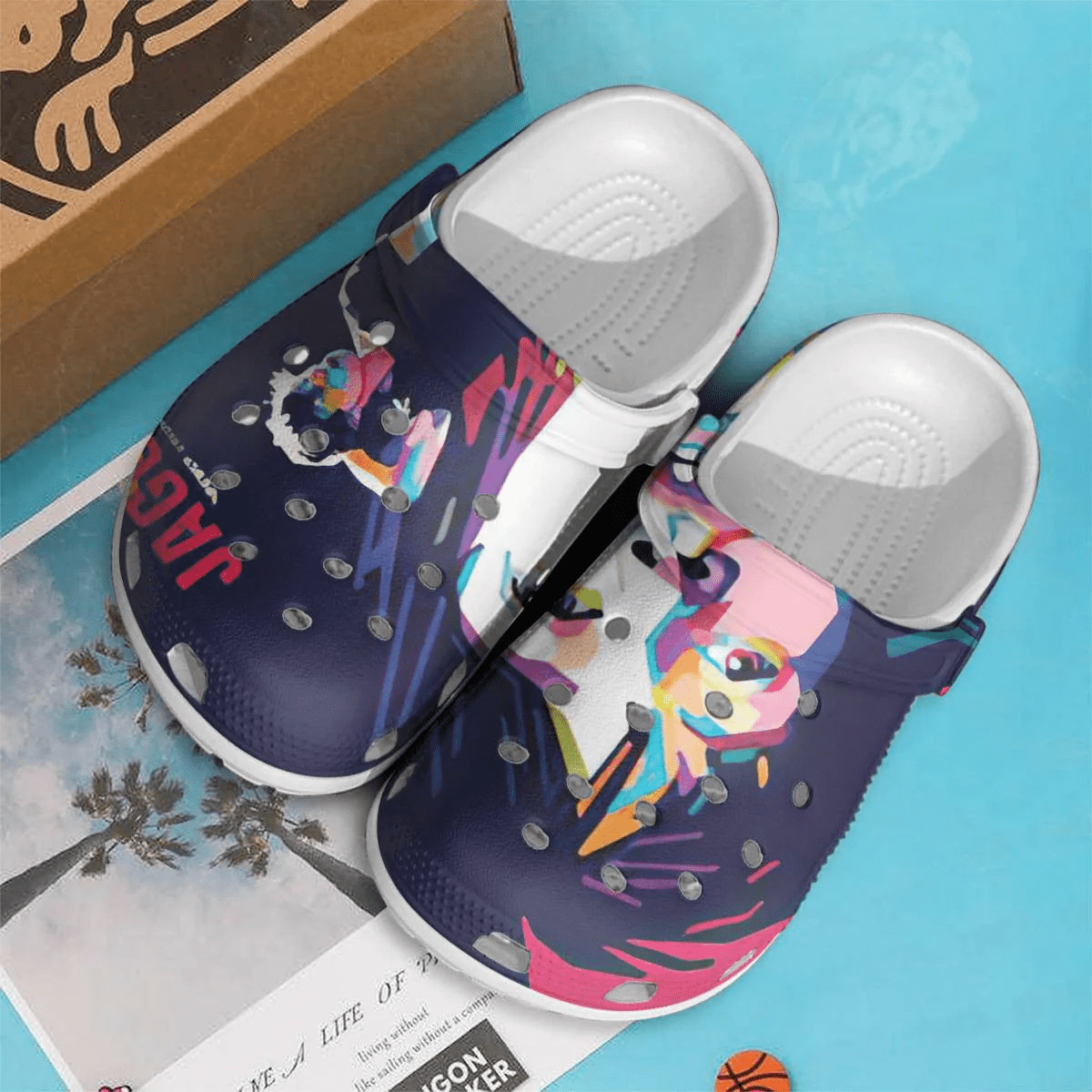 Footwearmerch The Rollings Stones Rock Band Crocs Crocband Comfortable Clogs Shoes For Men Women