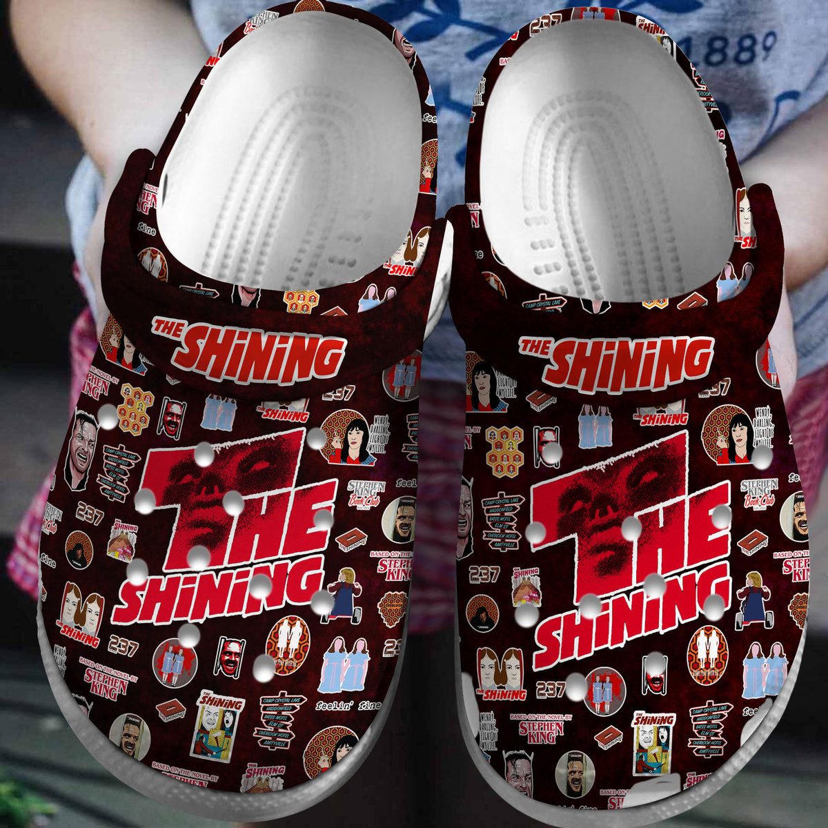 Footwearmerch The Shining Movie Crocs Crocband Clogs Shoes Comfortable For Men Women and Kids