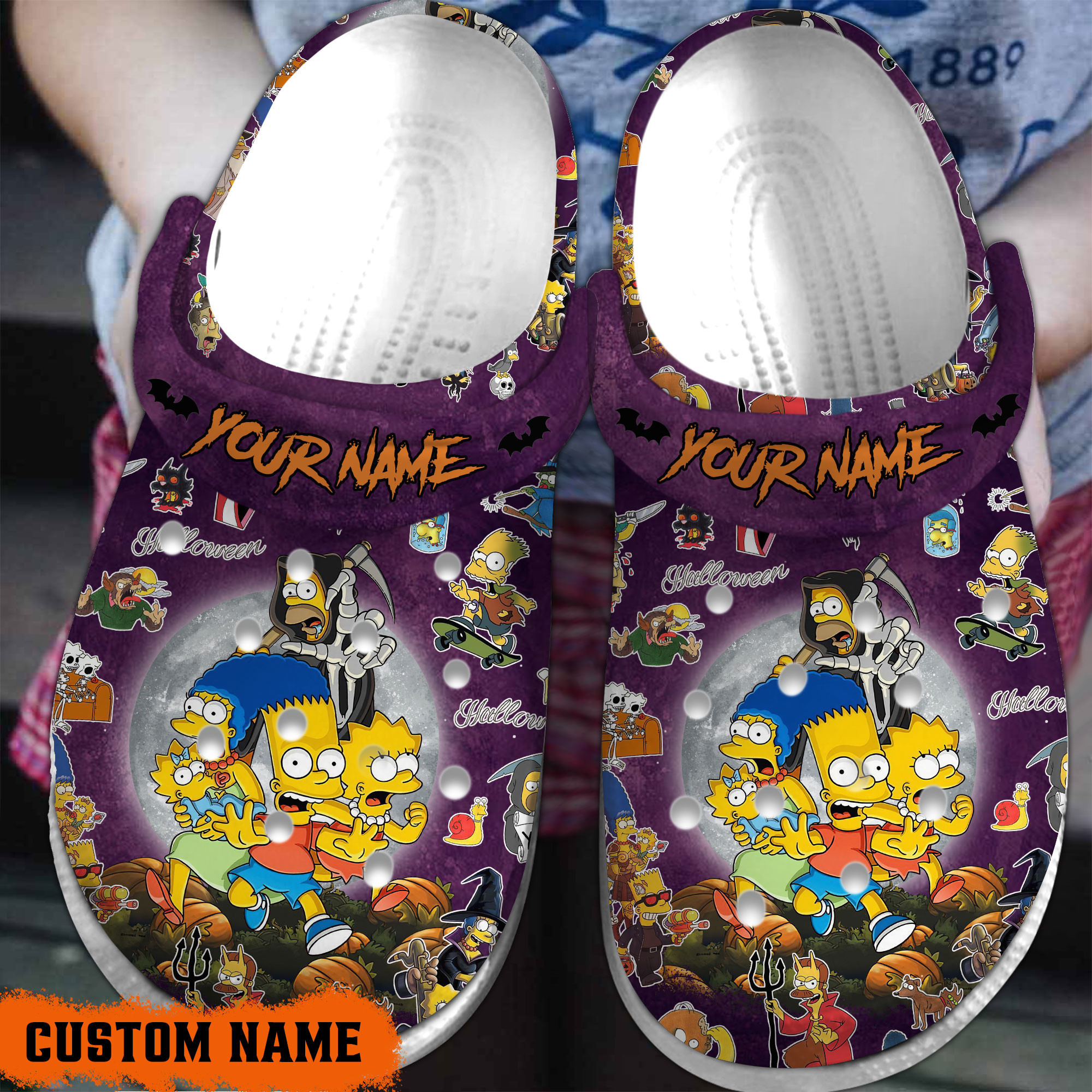 Footwearmerch The Simpsons TV Series Crocs Crocband Clogs Shoes Comfortable For Men Women and Kids