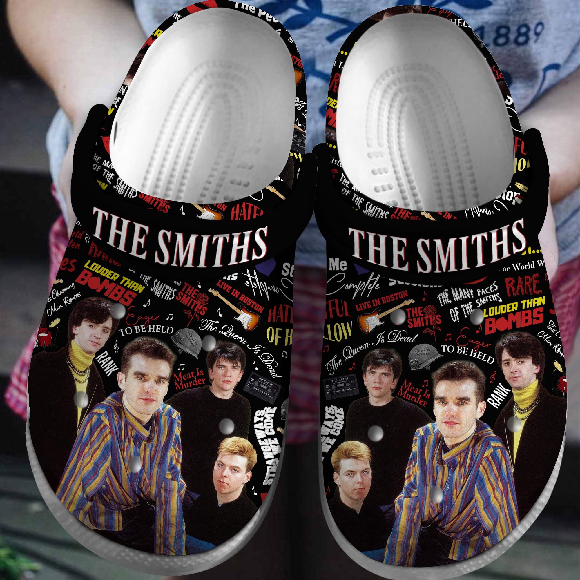 Footwearmerch The Smiths Band Music Crocs Crocband Clogs Shoes Comfortable For Men Women and Kids
