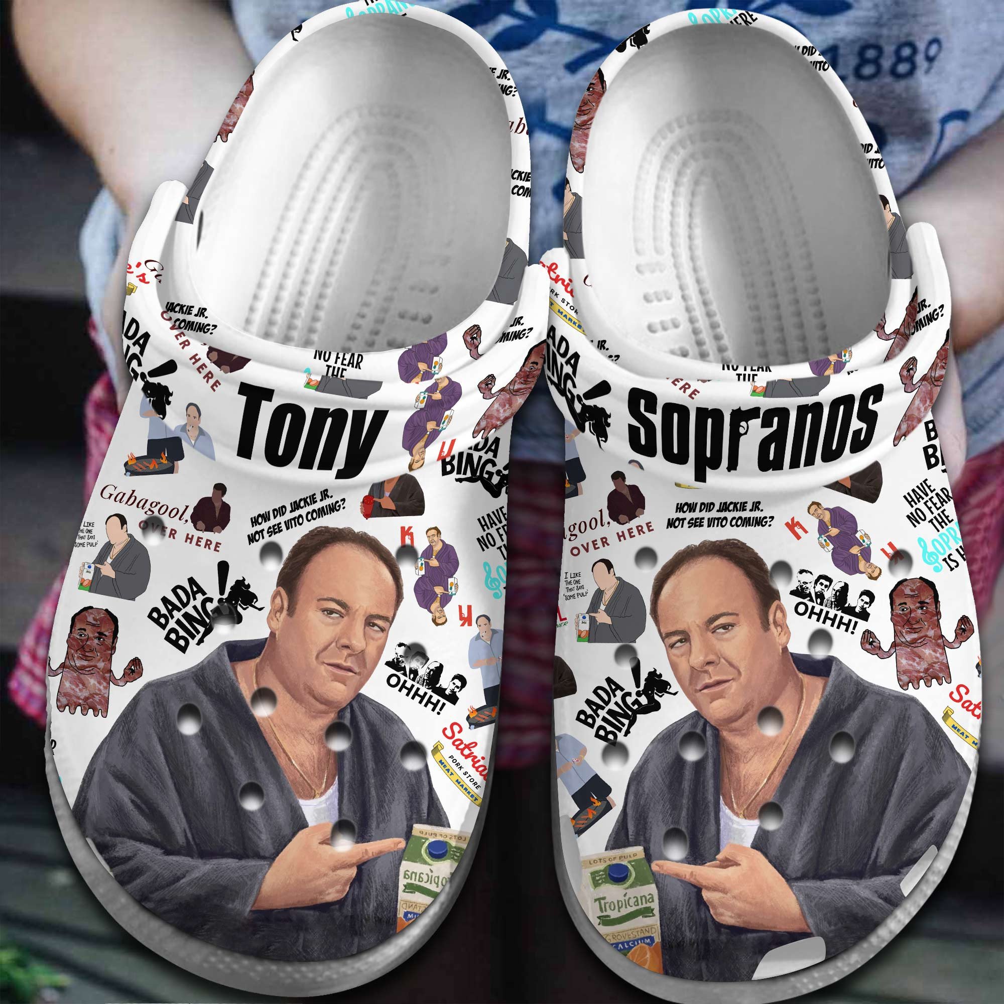 Footwearmerch The Sopranos TV Series Crocs Crocband Clogs Shoes Comfortable For Men Women and Kids