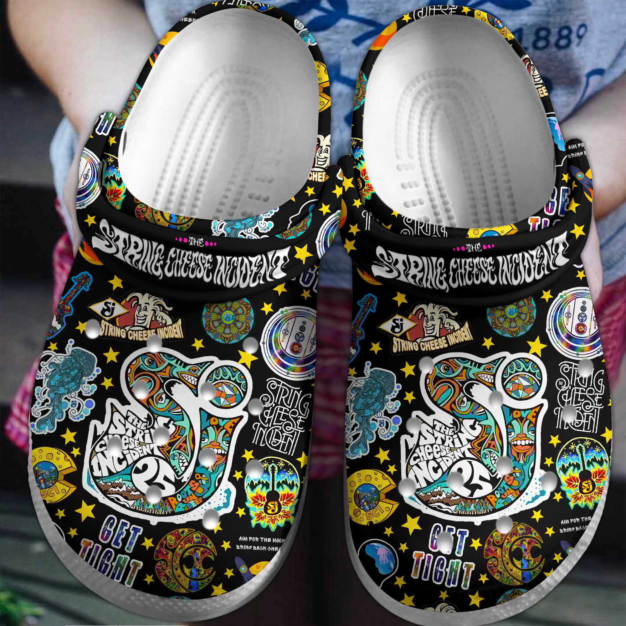 Footwearmerch The String Cheese Incident Music Crocs Crocband Clogs Shoes Comfortable For Men Women and Kids