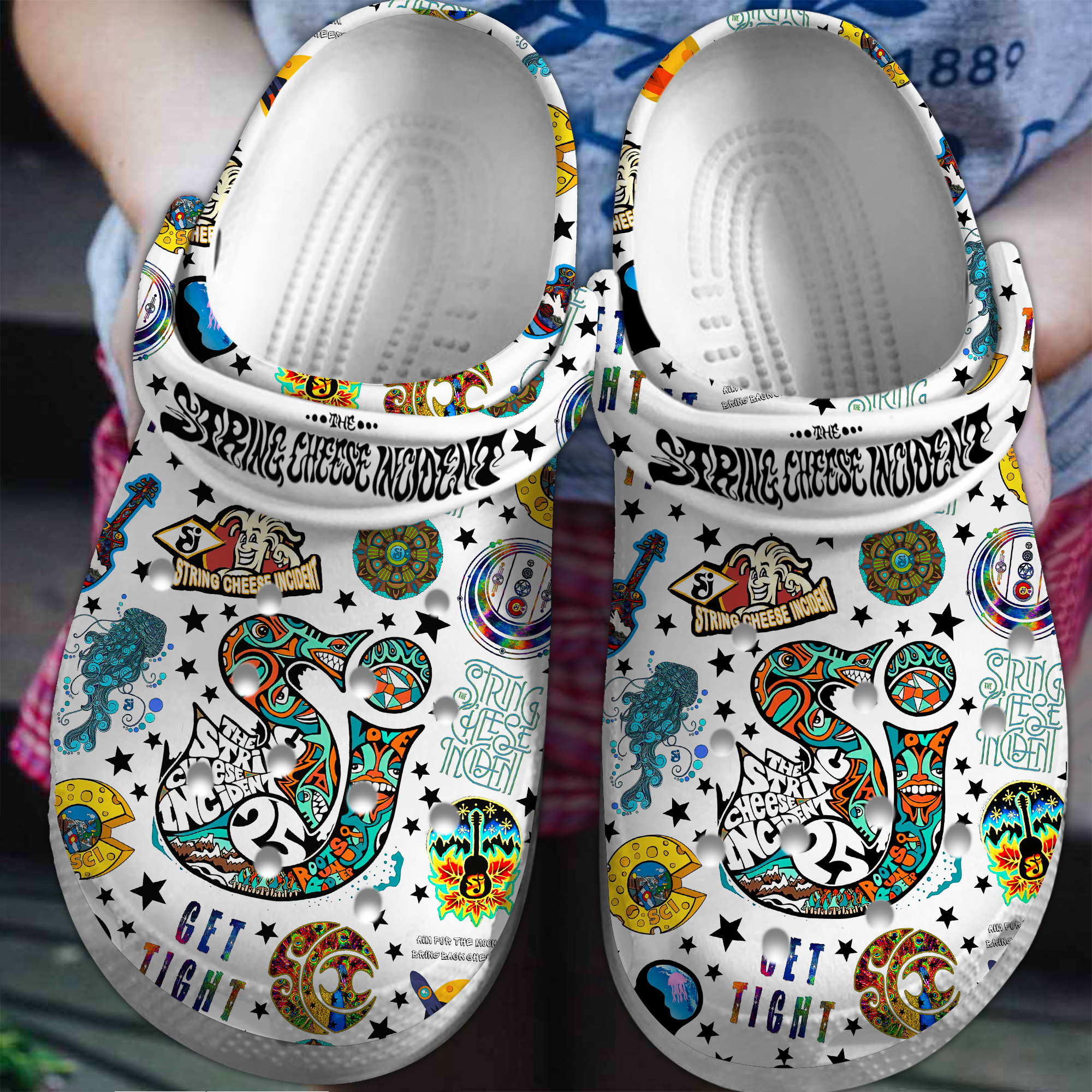 Footwearmerch The String Cheese Incident Music Crocs Crocband Clogs Shoes Comfortable For Men Women and Kids
