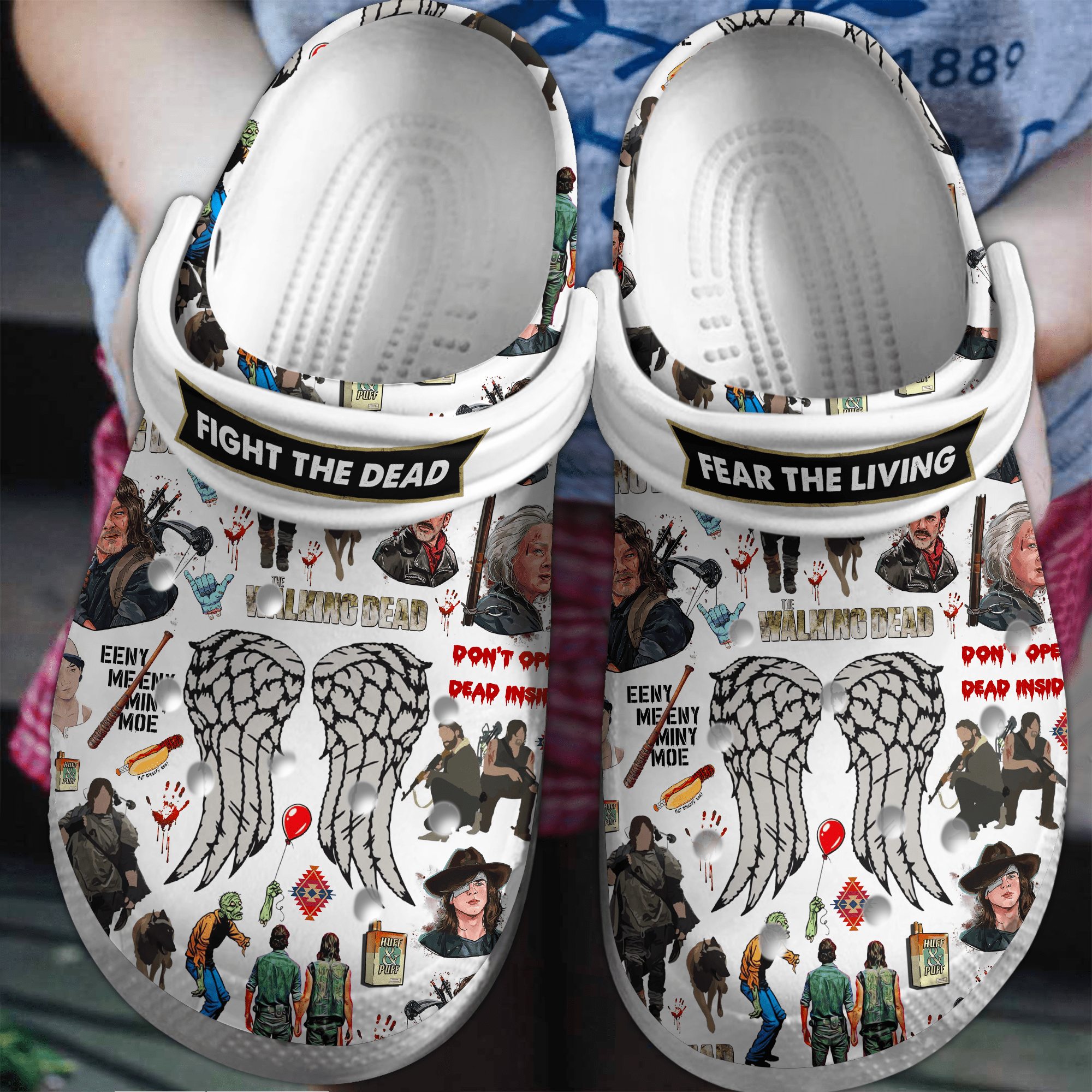 Footwearmerch The Walking Dead Movie Crocs Crocband Clogs Shoes Comfortable For Men Women and Kids