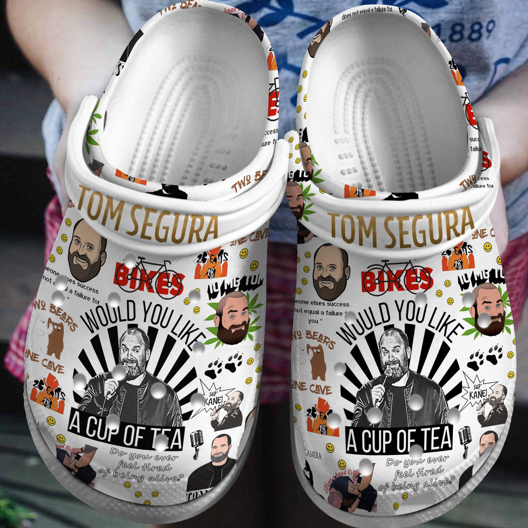 Footwearmerch Tom Segura Movie Crocs Crocband Clogs Shoes Comfortable For Men Women and Kids