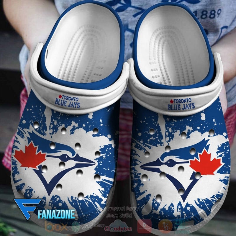 Footwearmerch Toronto Blue Jays MLB Sport Crocs Clogs Crocband Shoes Comfortable For Men Women and Kids