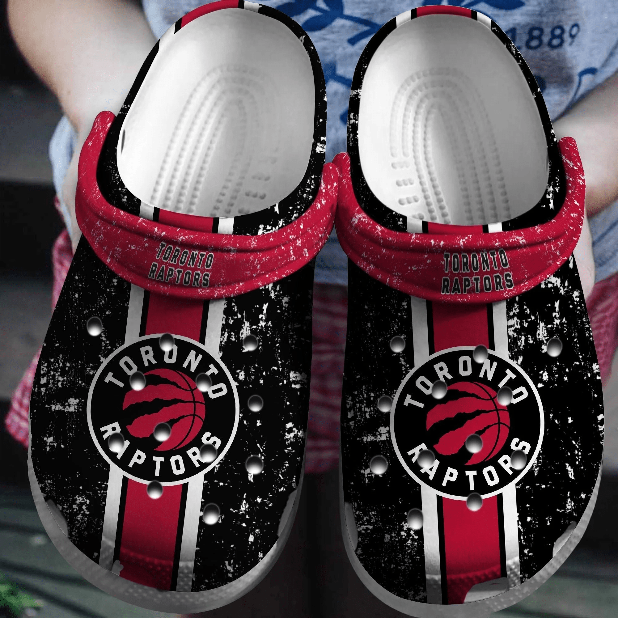 Footwearmerch Toronto Raptors Basketball Clogs Crocs Crocband Comfortable Shoes For Men Women