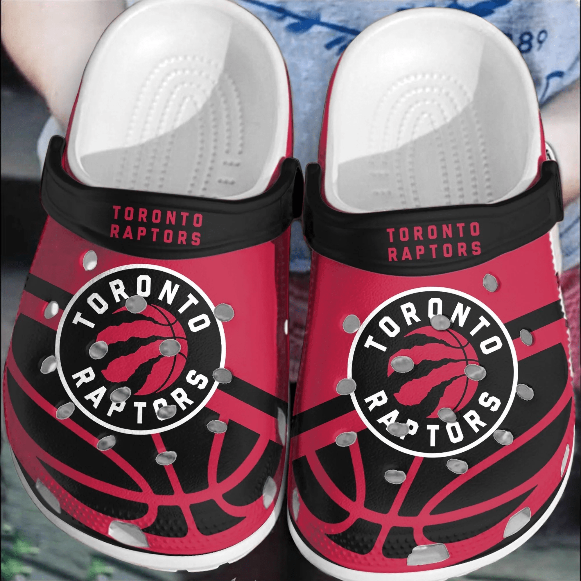Footwearmerch Toronto Raptors Basketball Clogs Crocs Crocband Shoes Comfortable For Men Women