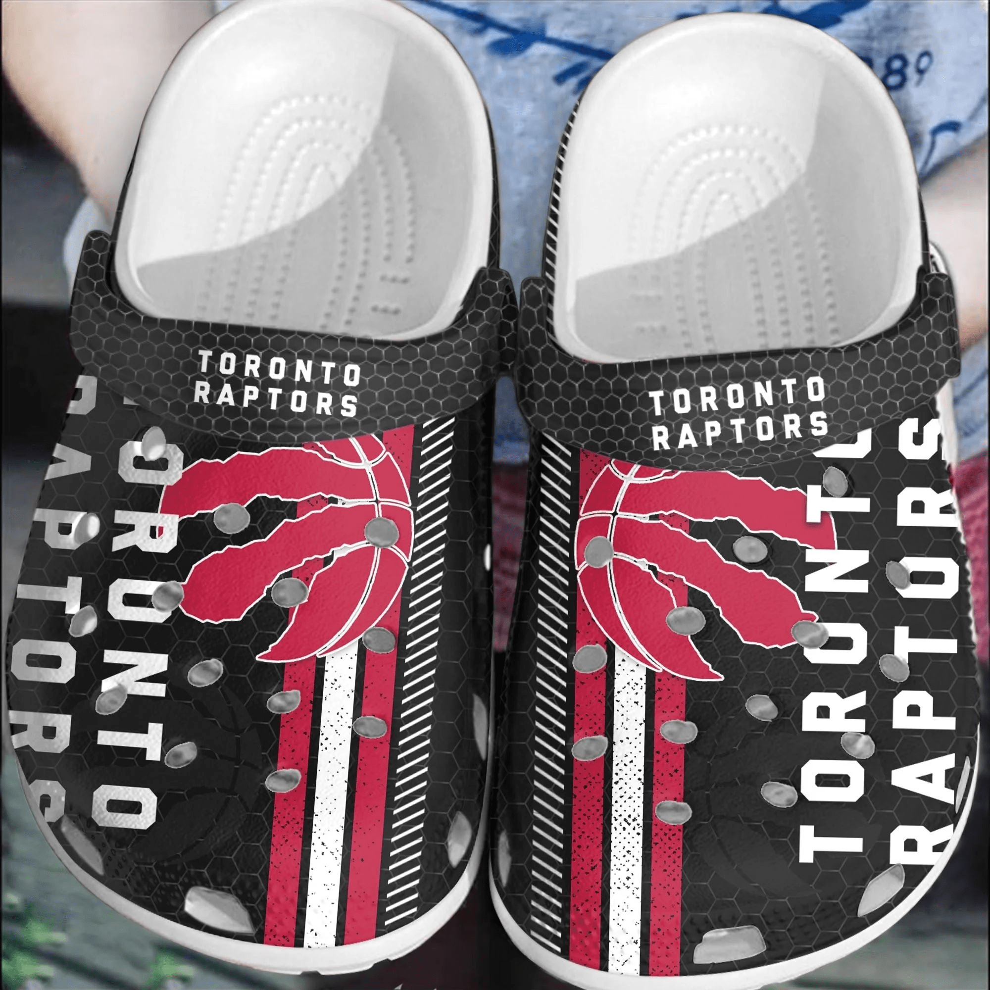Footwearmerch Toronto Raptors Basketball Clogs Crocs Shoes Crocband Comfortable For Men Women