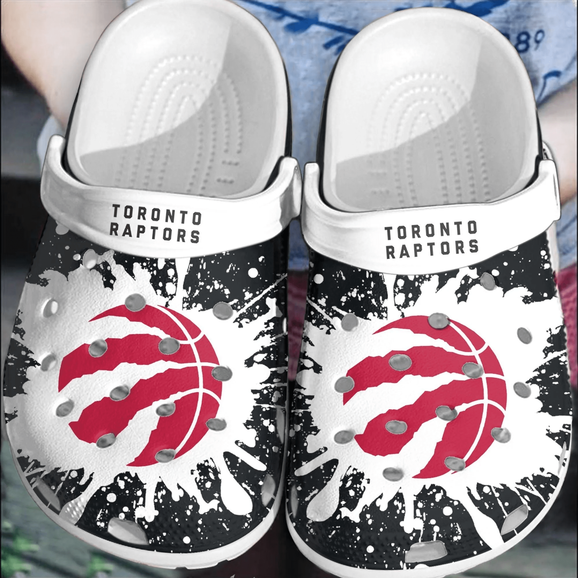 Footwearmerch Toronto Raptors Basketball Crocband Comfortable Shoes Clogs Crocs For Men Women