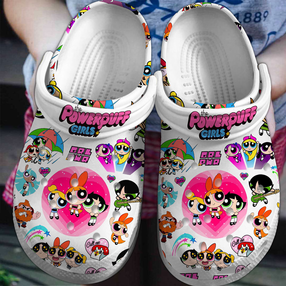 Footwearmerch The Powerpuff Girls Cartoon Crocs Crocband Shoes Clogs For Men Women and Kids