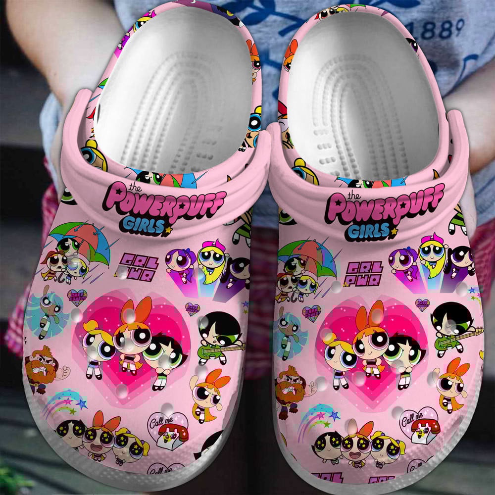Footwearmerch The Powerpuff Girls Cartoon Crocs Crocband Clogs Shoes For Men Women and Kids