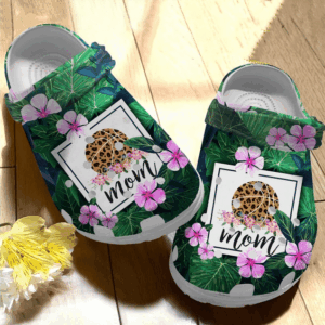 Footwearmerch Tropical Mom Basketball Pattern Rubber clog Shoes Comfy Footwear