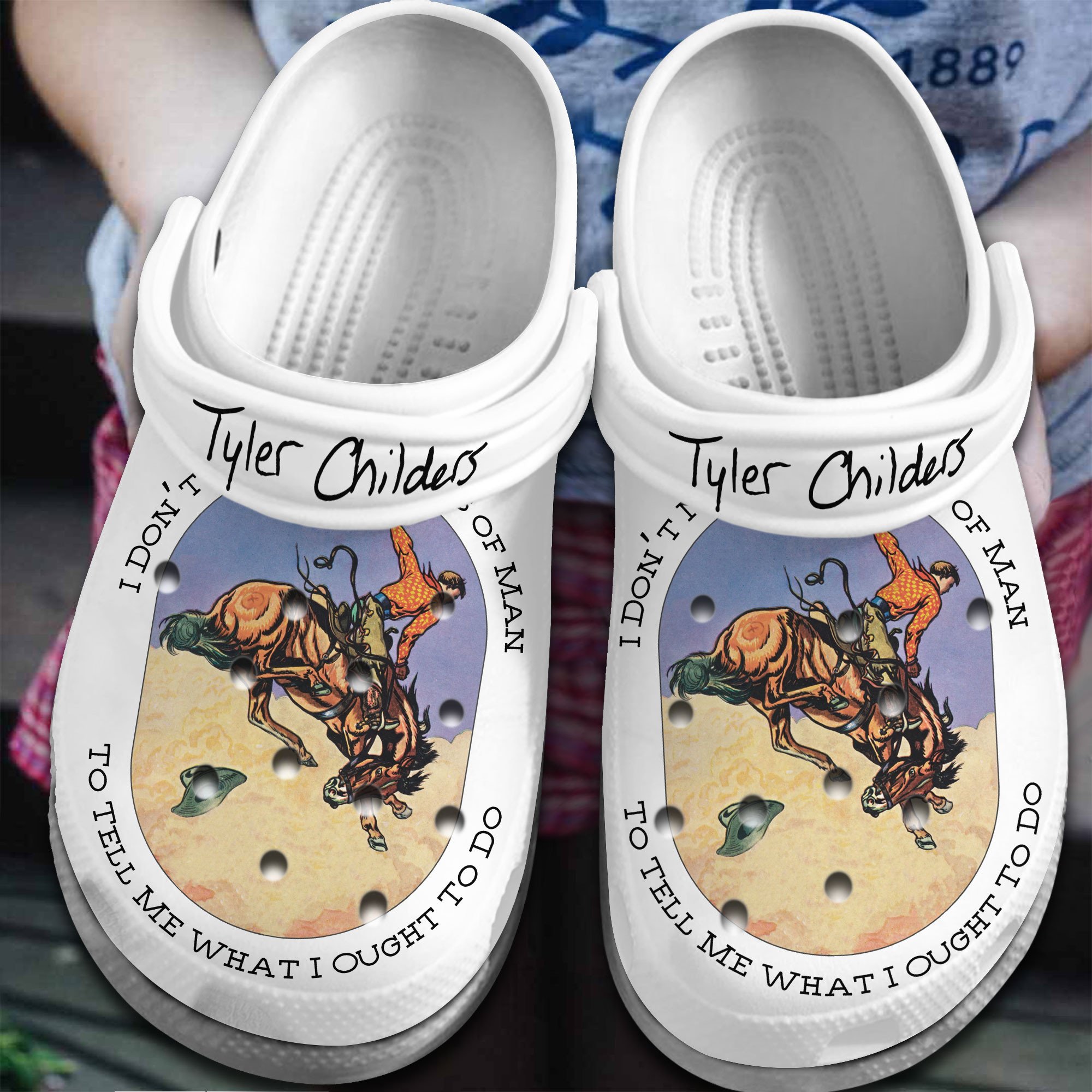 Footwearmerch Tyler Childers Music Crocs Crocband Clogs Shoes Comfortable For Men Women and Kids