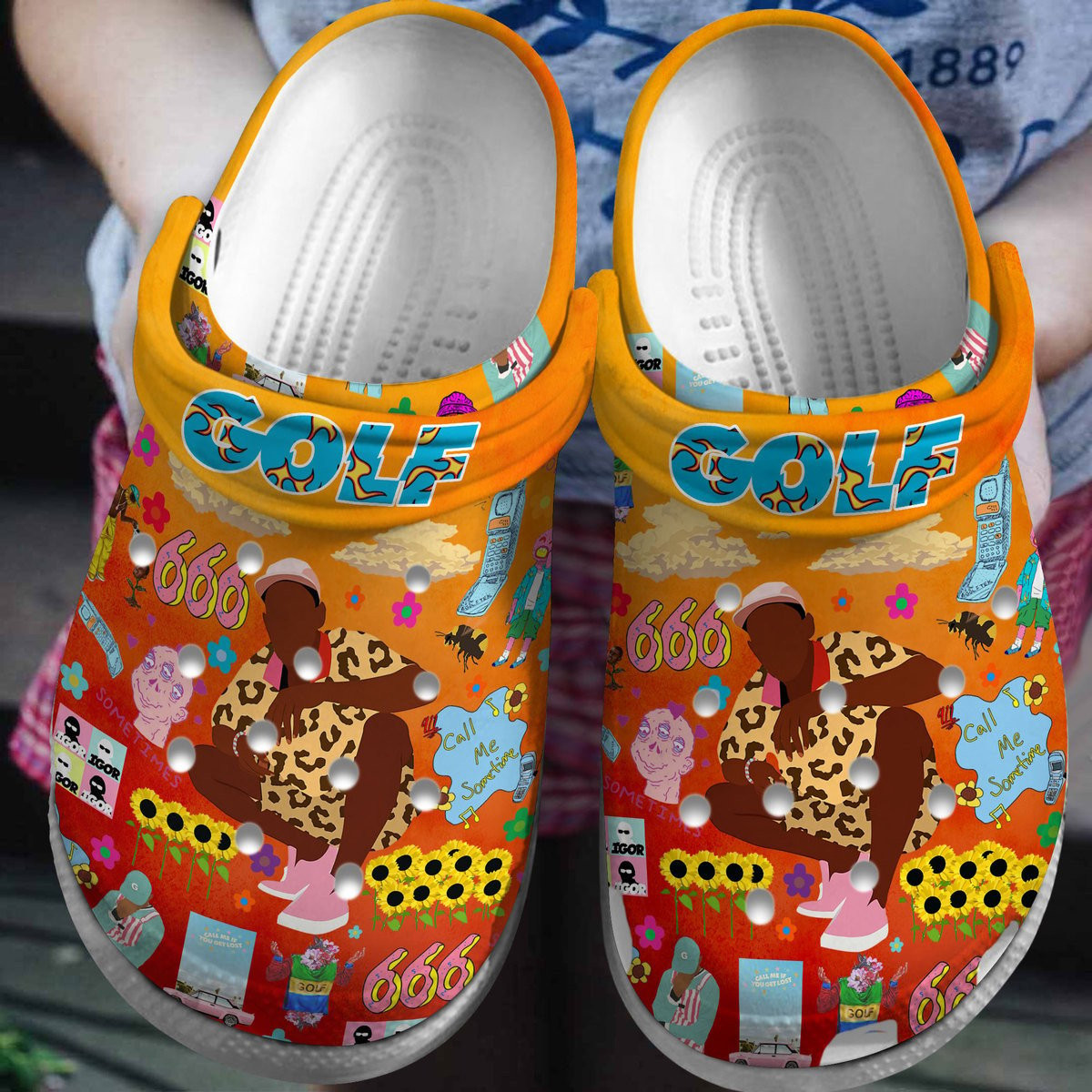 Footwearmerch Tyler The Creator Music Crocs Crocband Clogs Shoes Comfortable For Men Women and Kids