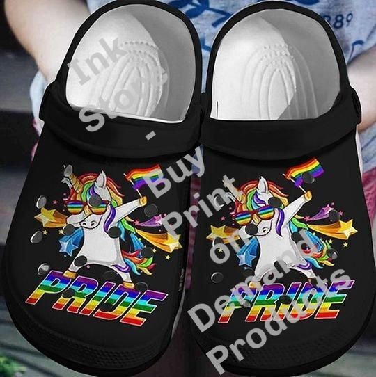 Footwearmerch Unicorn Unisex Fashion Style Crocs Crocband Shoes Clogs Custom Name For Men Women and Kids