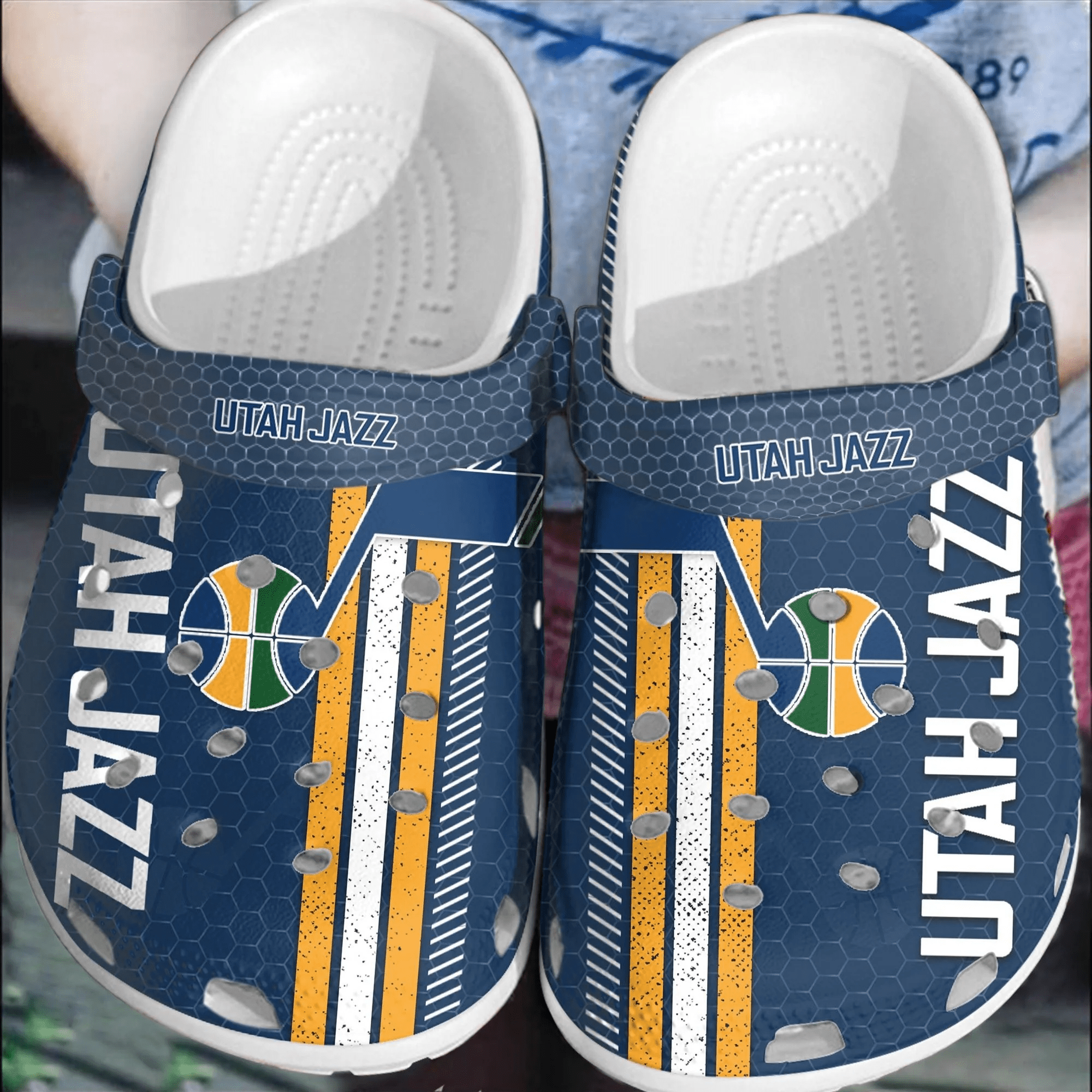 Footwearmerch Utah Jazz Basketball Clogs Crocband Crocs Shoes Comfortable For Men Women