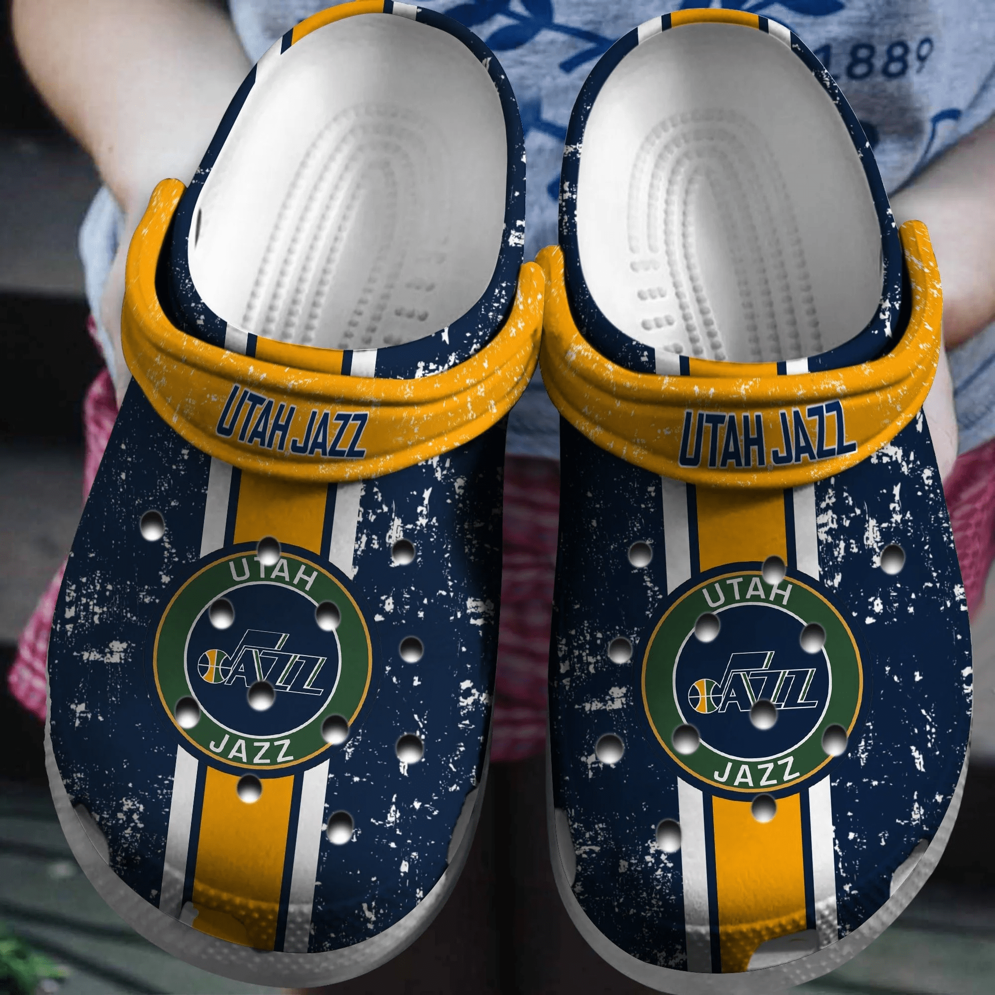 Footwearmerch Utah Jazz Basketball Clogs Crocs Comfortable Shoes Crocband For Men Women