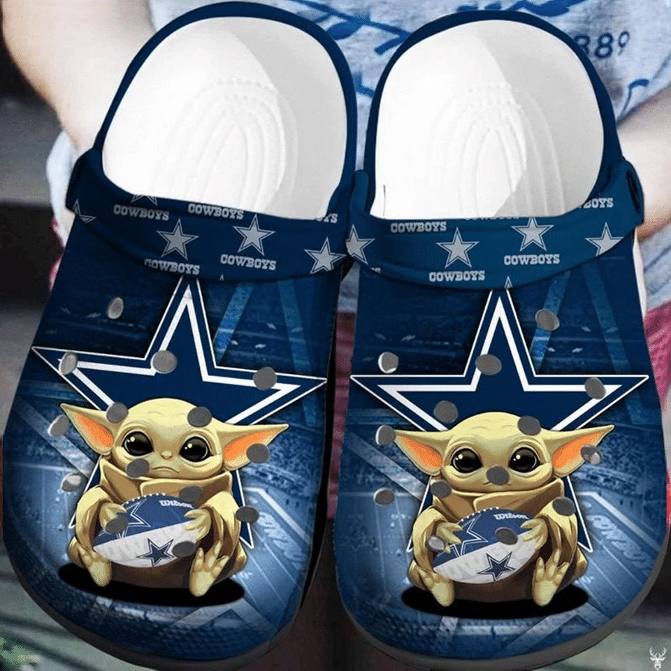 Footwearmerch Yoda Dallas Cowboys NFL Sport Crocs Clog Shoes