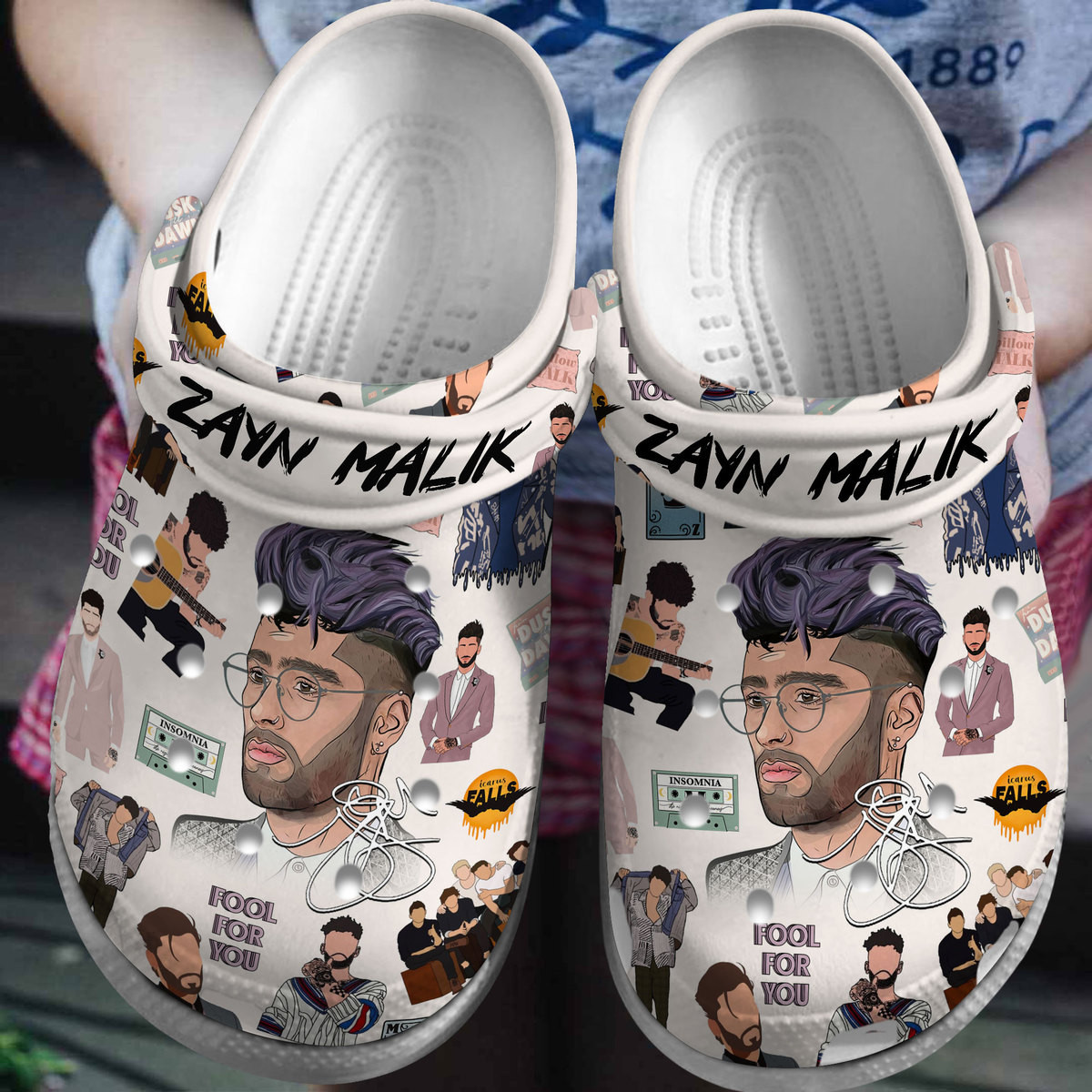 Footwearmerch Zayn Malik Music Crocs Crocband Clogs Shoes Comfortable For Men Women and Kids