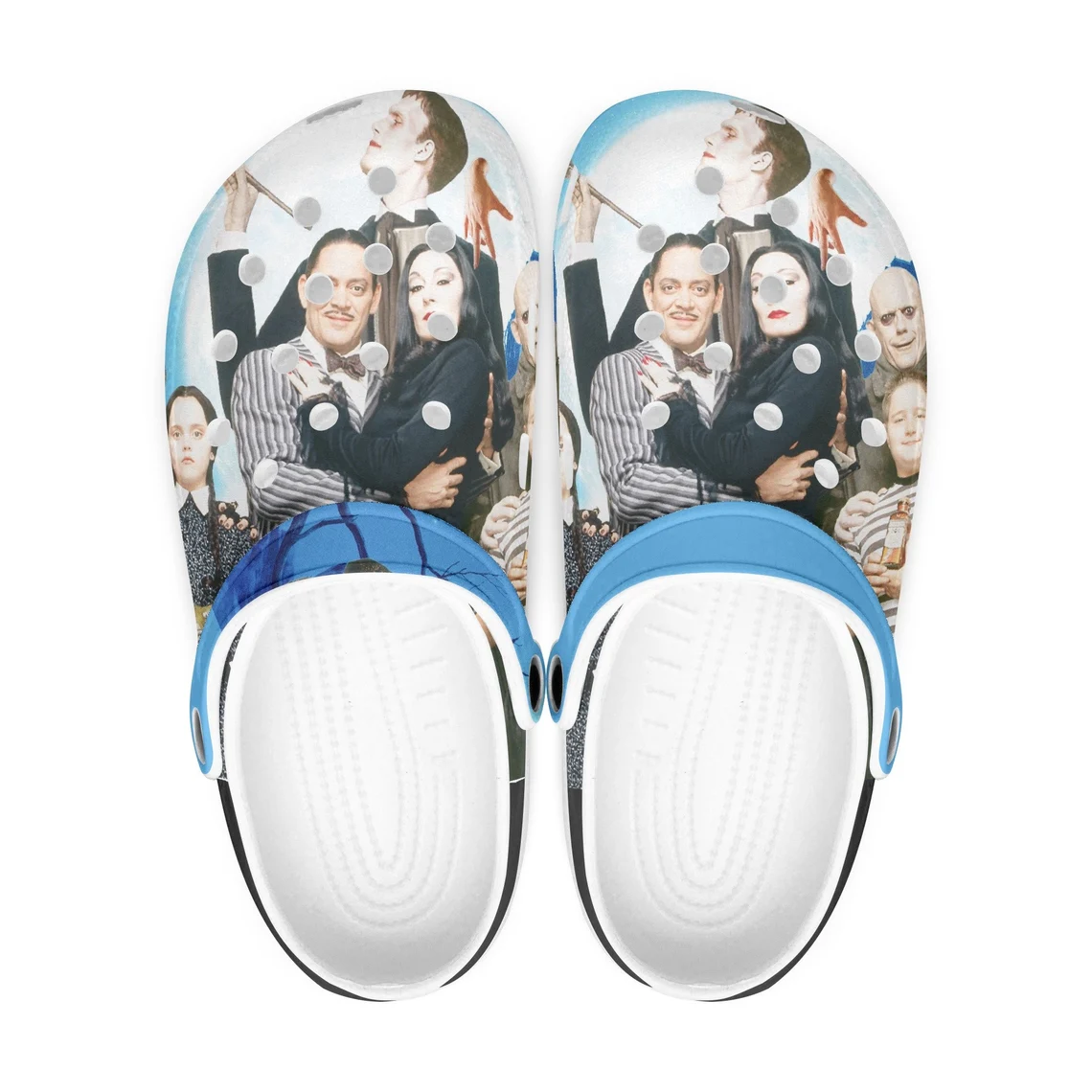 Footwearmerch Addams family Movie Crocs Crocband Shoes Clogs Custom Name For Men Women and Kids