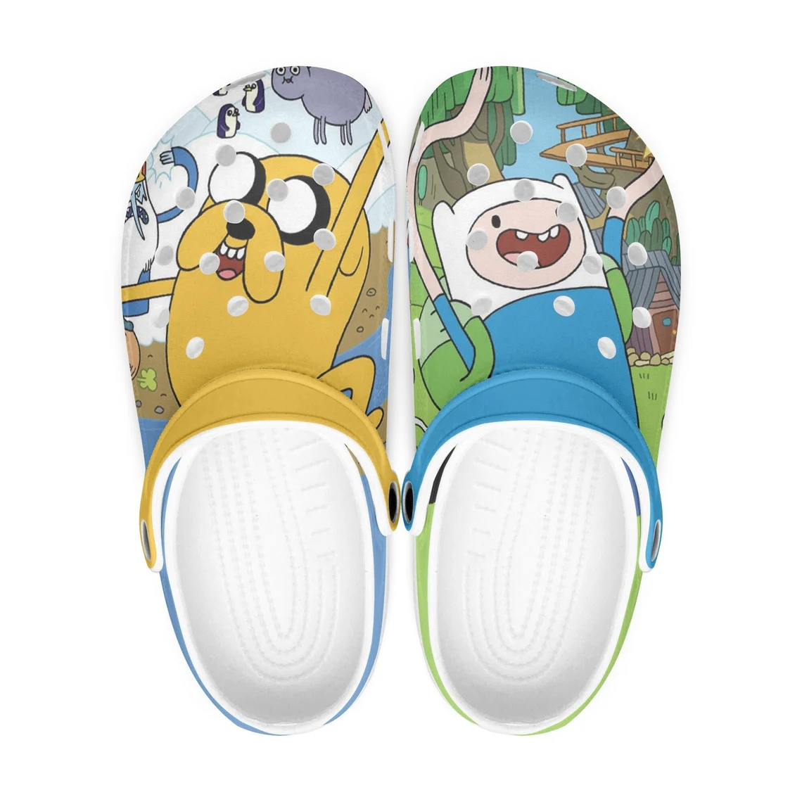 Footwearmerch Adventure Time Cartoon Crocs Crocband Clogs Shoes Custom Name For Men Women and Kids