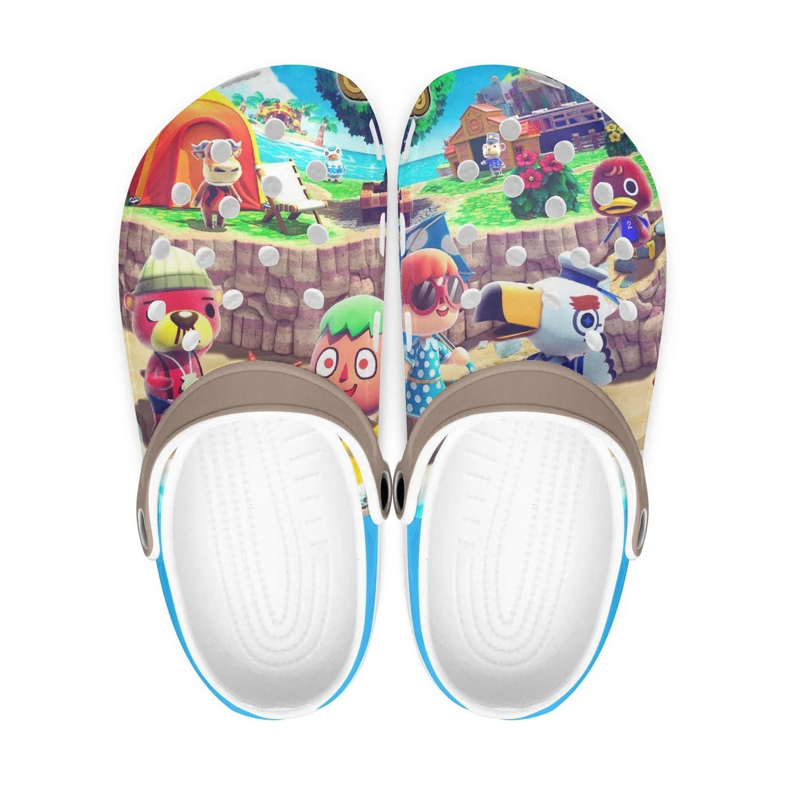 Footwearmerch Animal Crossing Game Crocs Crocband Shoes Clogs Custom Name For Men Women and Kids