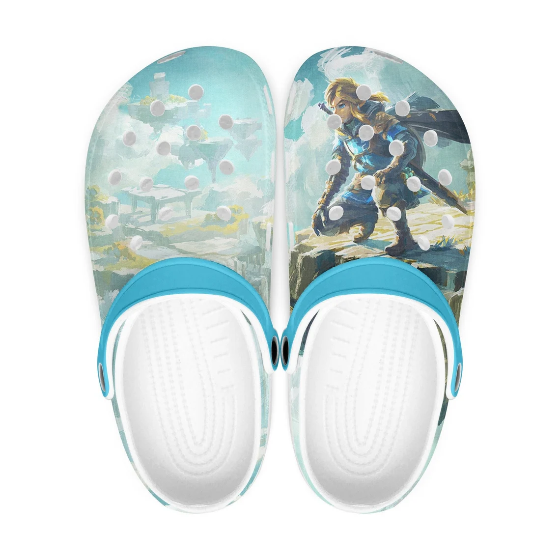 Footwearmerch The Legend Of Zelda Tears of the kingdom Game Crocs Crocband Clogs Shoes Custom Name For Men Women and Kids
