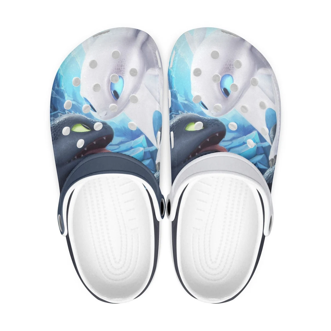 Footwearmerch Toothless How to train your dragon Cartoon Crocs Crocband Clogs Shoes Custom Name For Men Women and Kids