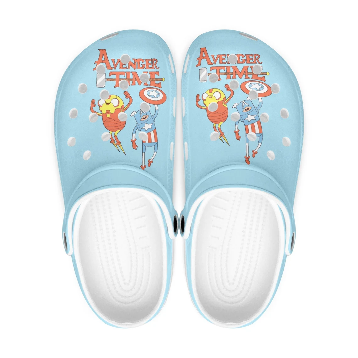 Footwearmerch Adventure Time Cartoon Crocs Crocband Shoes Clogs Custom Name For Men Women and Kids